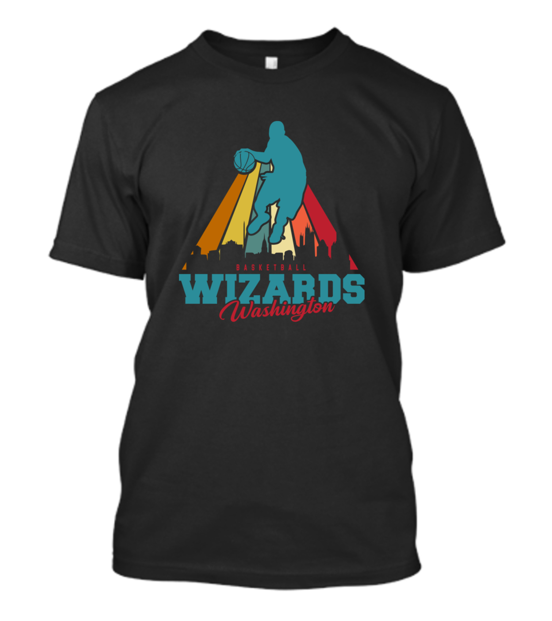 Washington Wizards Basketball Washington Skyline NBA T-Shirt