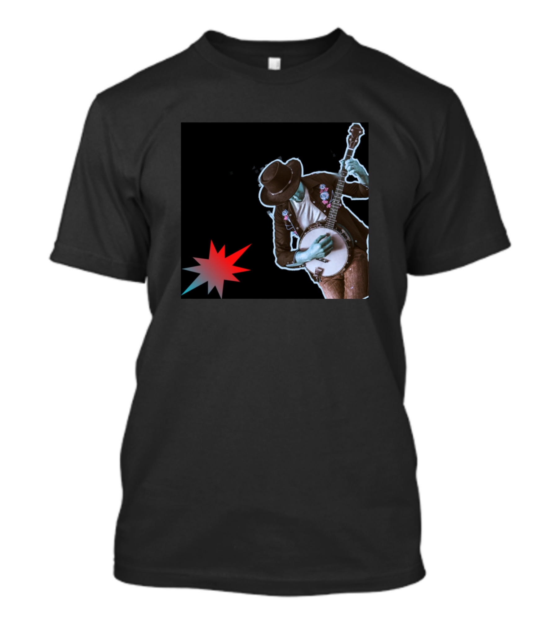 I Don't Know Who It Is. You Can Never Have Too Many Bass Guitars Banjo Player With Hat And Pins Aesthetic T-Shirt