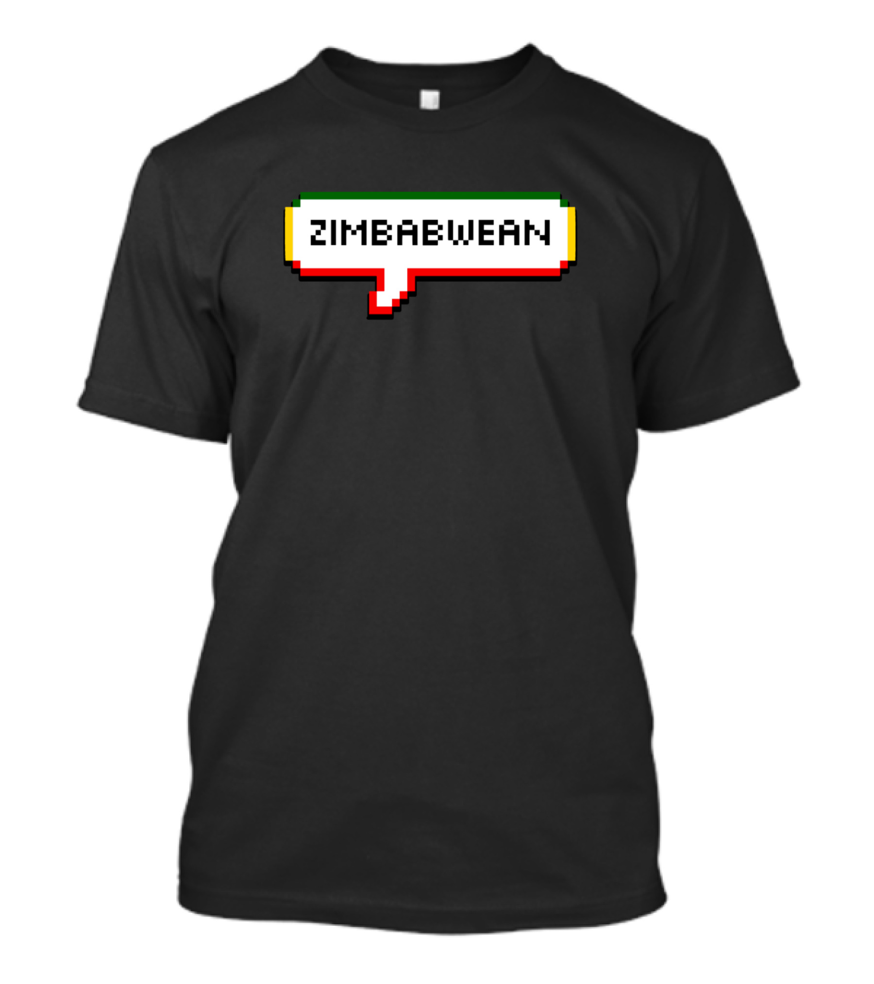 ZIMBABWEAN Pixel Speech Bubble T-Shirt