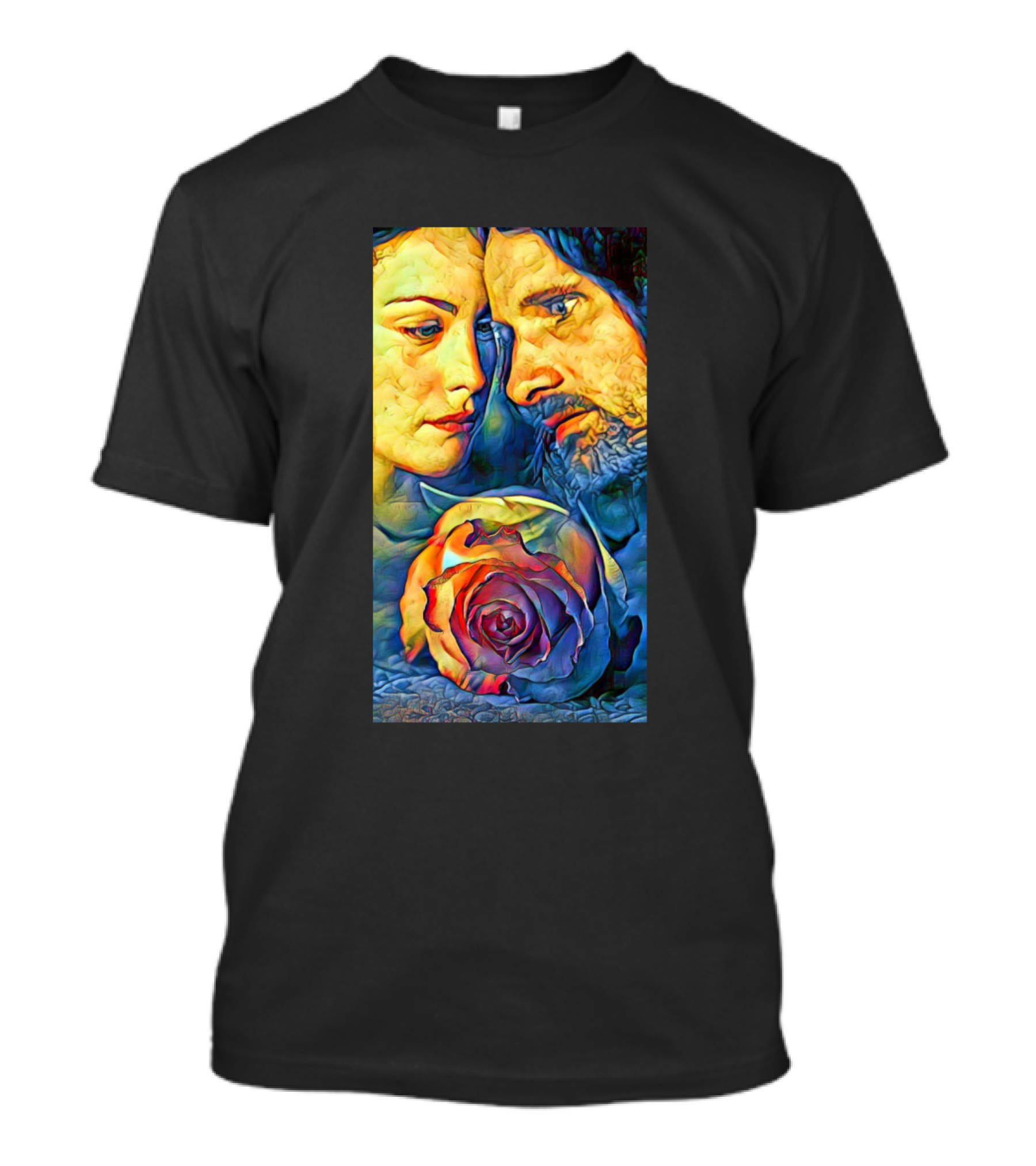 Aragorn And Arwen Romantic Rose Encounter T-Shirt