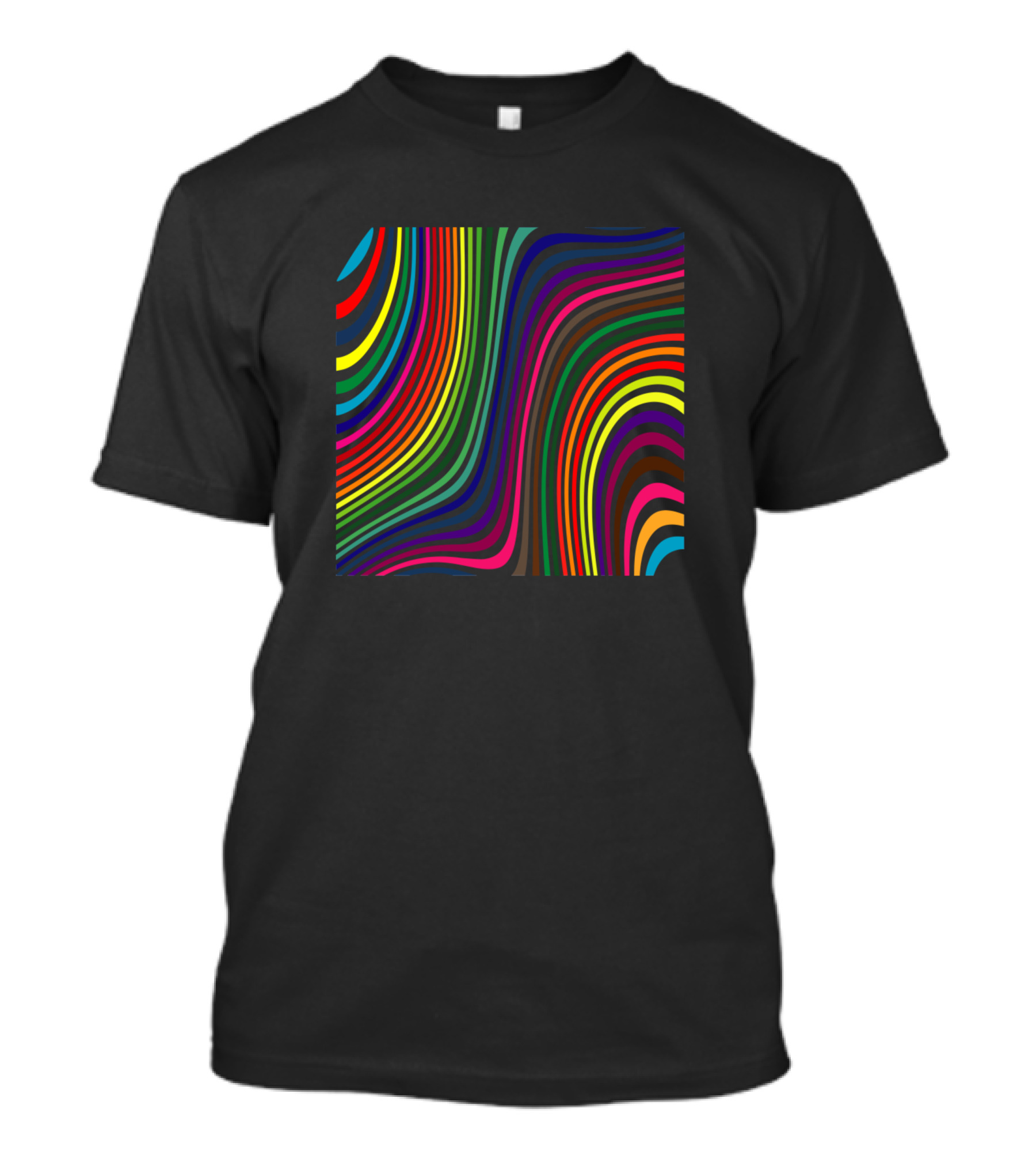 Arc En Ciel Vibrant Rainbow Striped T-Shirt