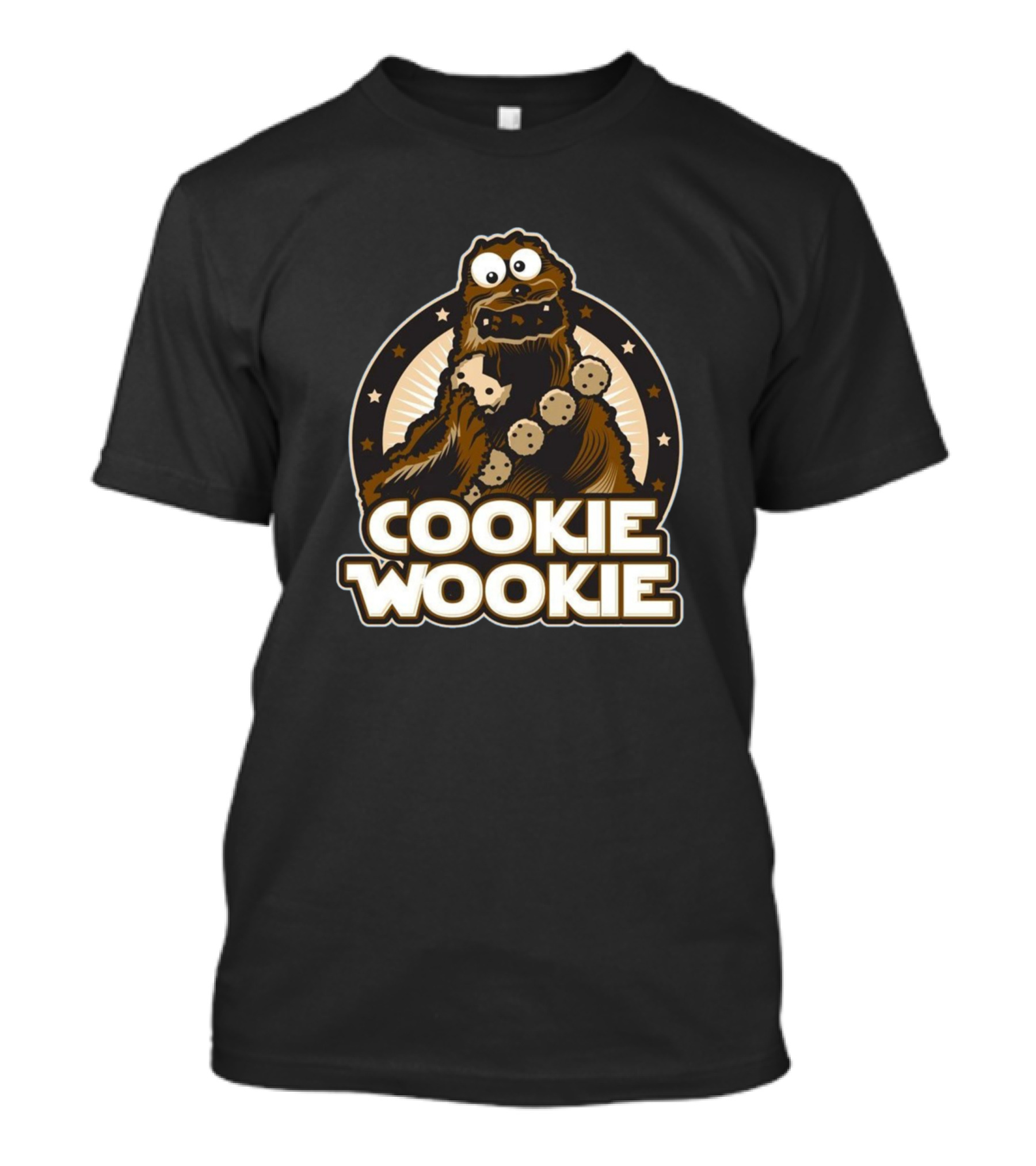 Cookie Wookie Funny Character Eating Cookies T-Shirt
