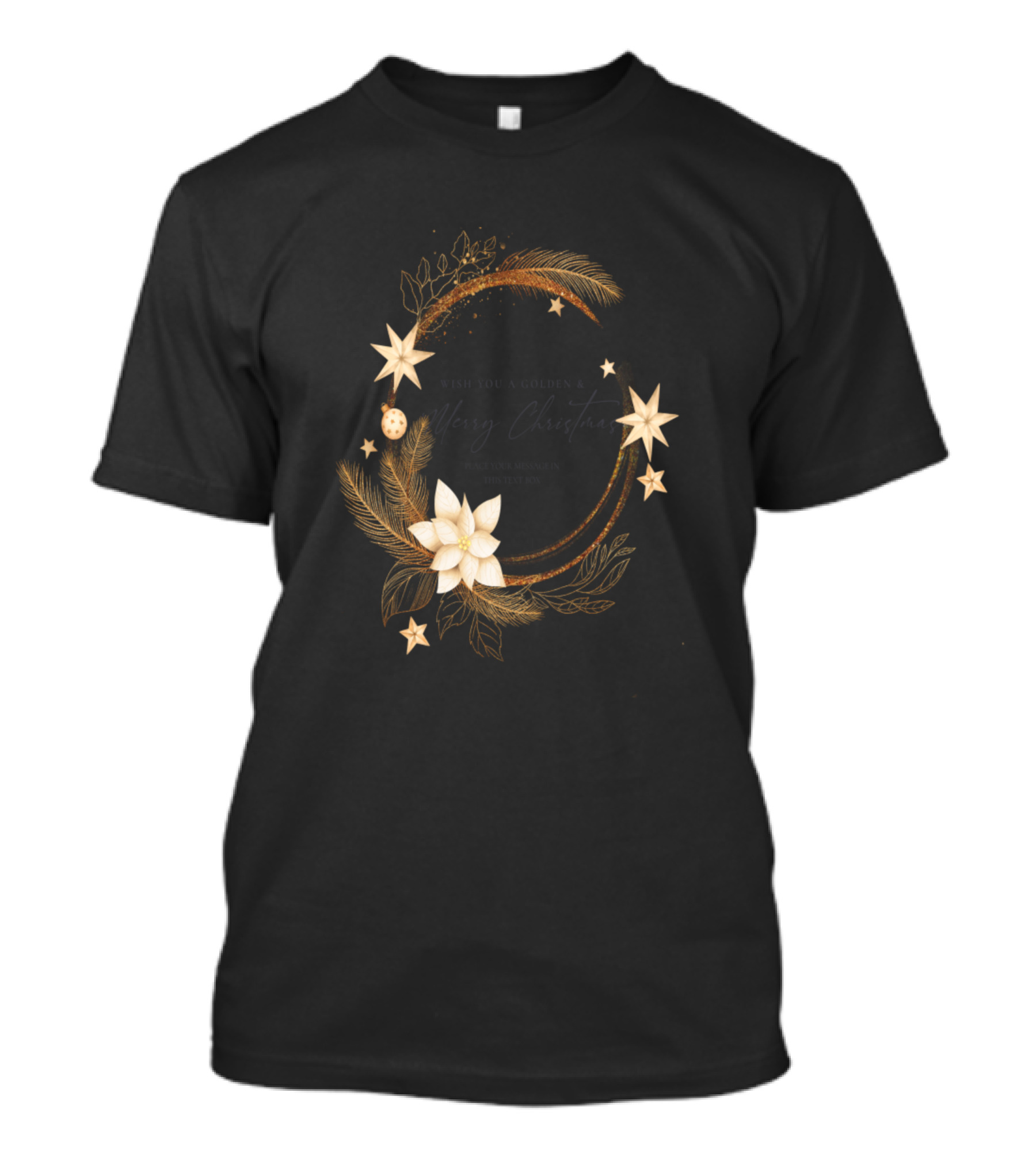 Wish You A Golden Merry Christmas Peaceful Memories Of This True Gift T-Shirt