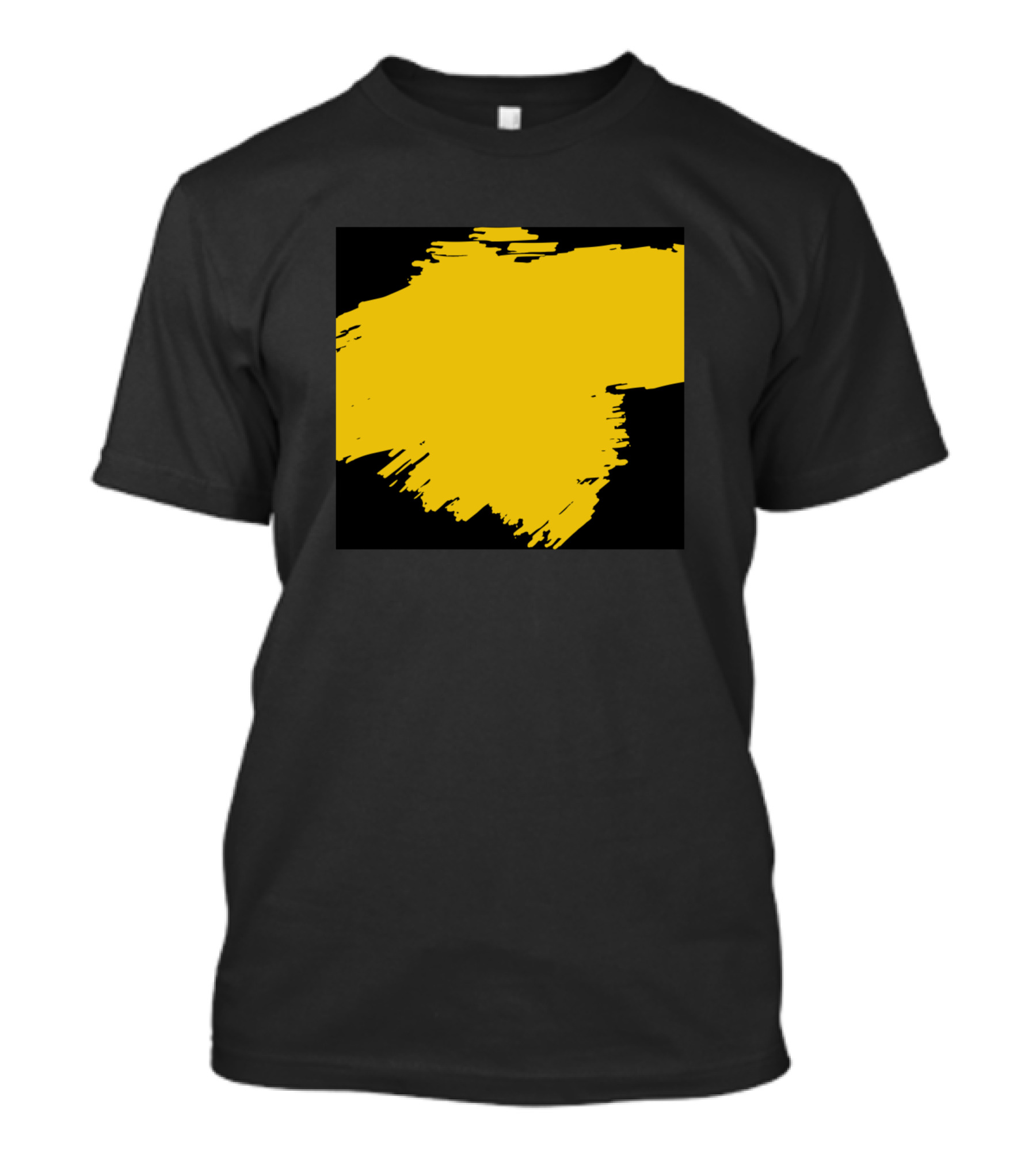 Grunge Yellow Paint Stroke T-Shirt