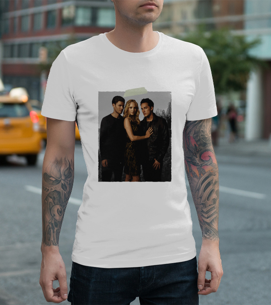 Klaus Caroline Tyler Hello Love The Vampire Diaries Cast T-Shirt