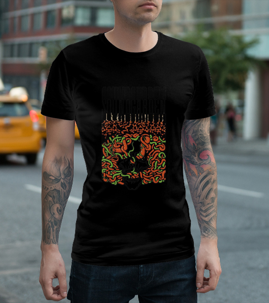 Soundgarden Skull And Snakes T-Shirt