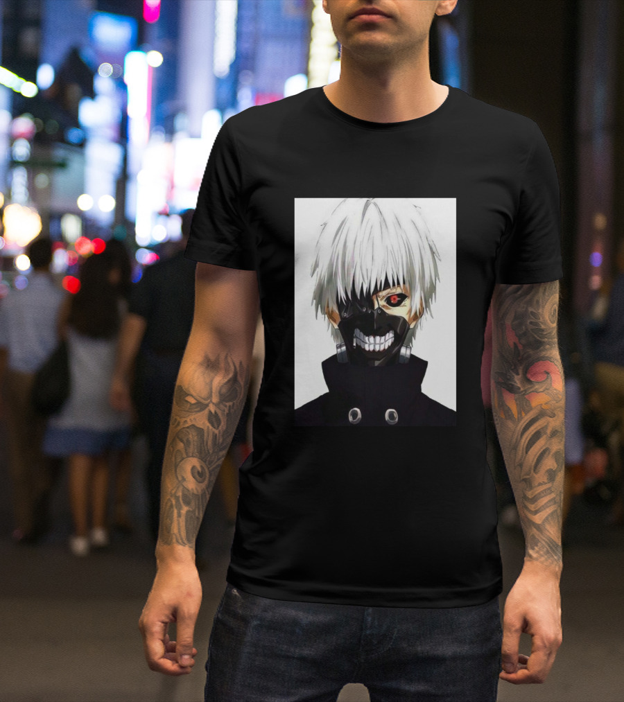 Tokyo Ghoul Anime Manga Series Kaneki Ken Masked Character T-Shirt