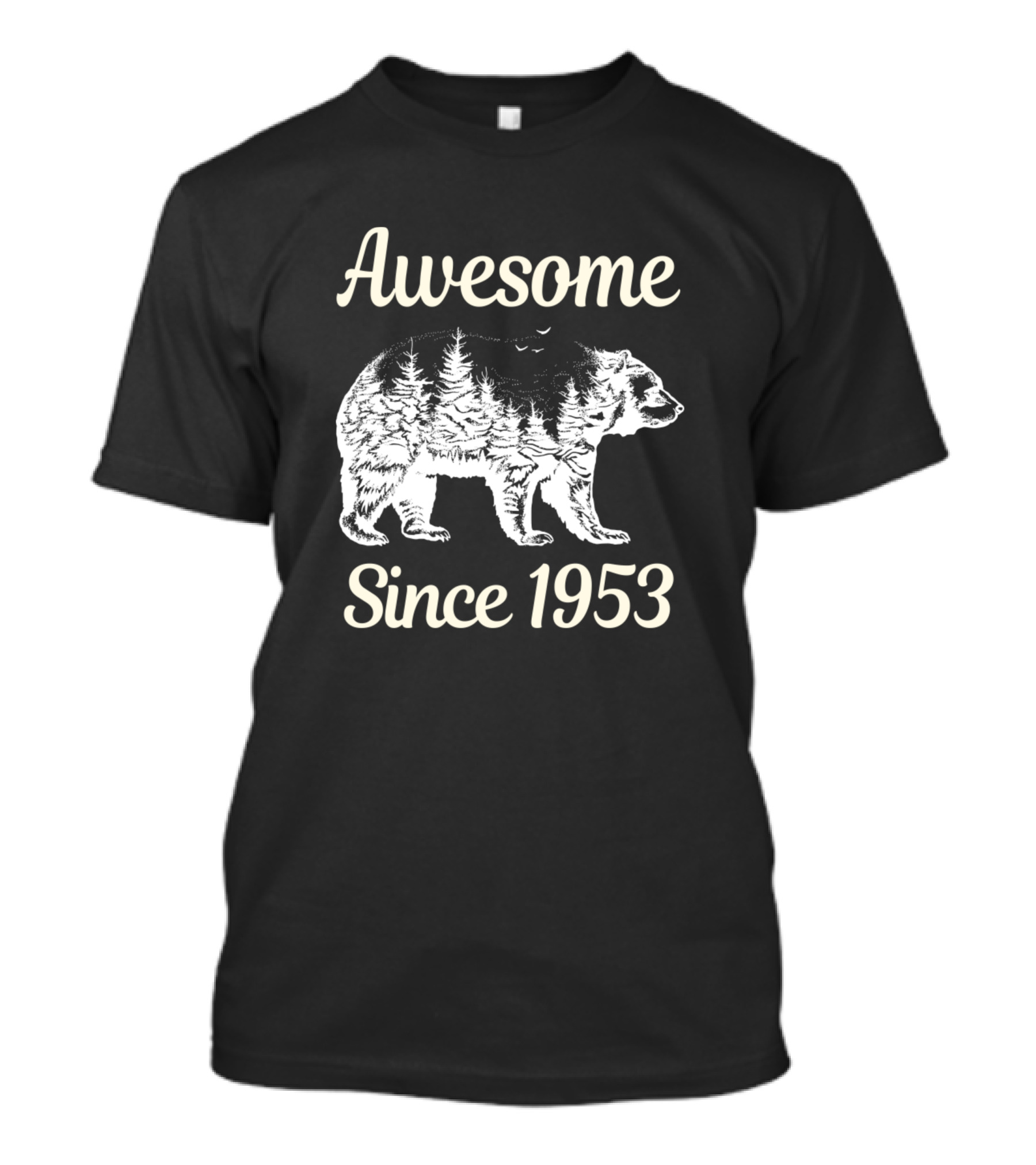 Awesome Since 1953 White Bear Forest T-Shirt