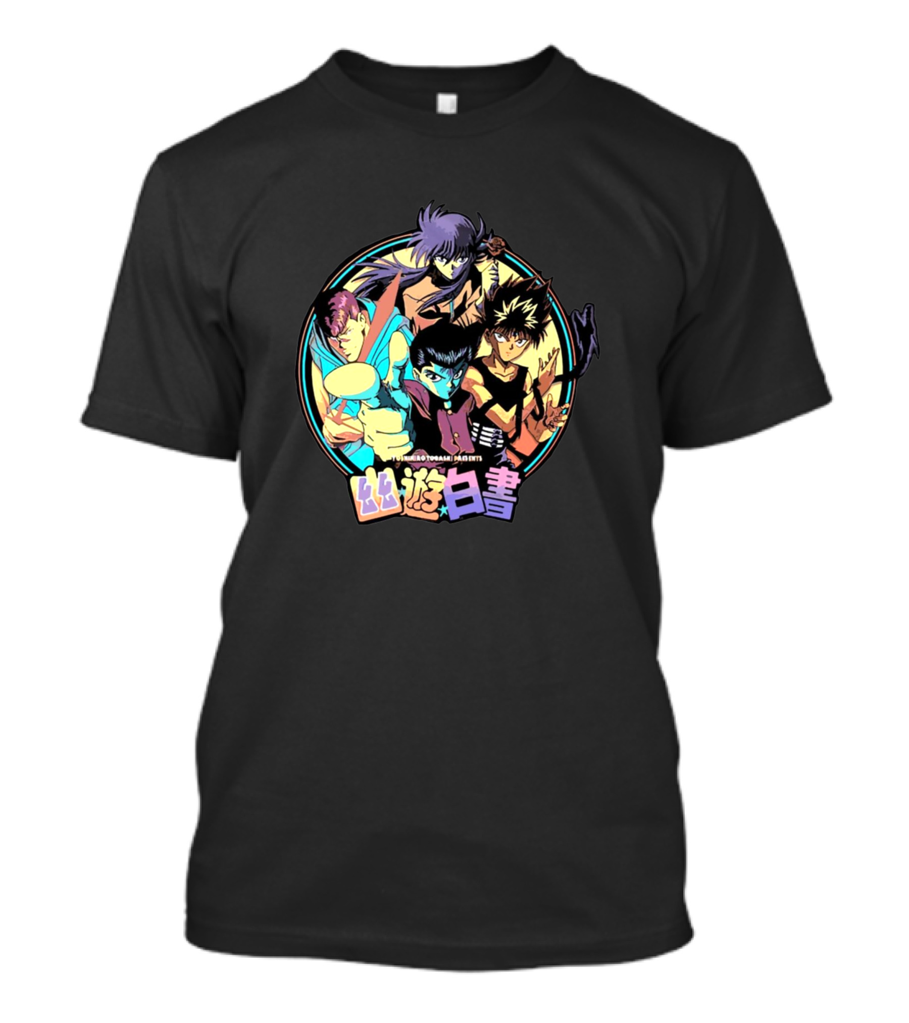 Yu Yu Hakusho Characters In Dynamic Action Pose T-Shirt