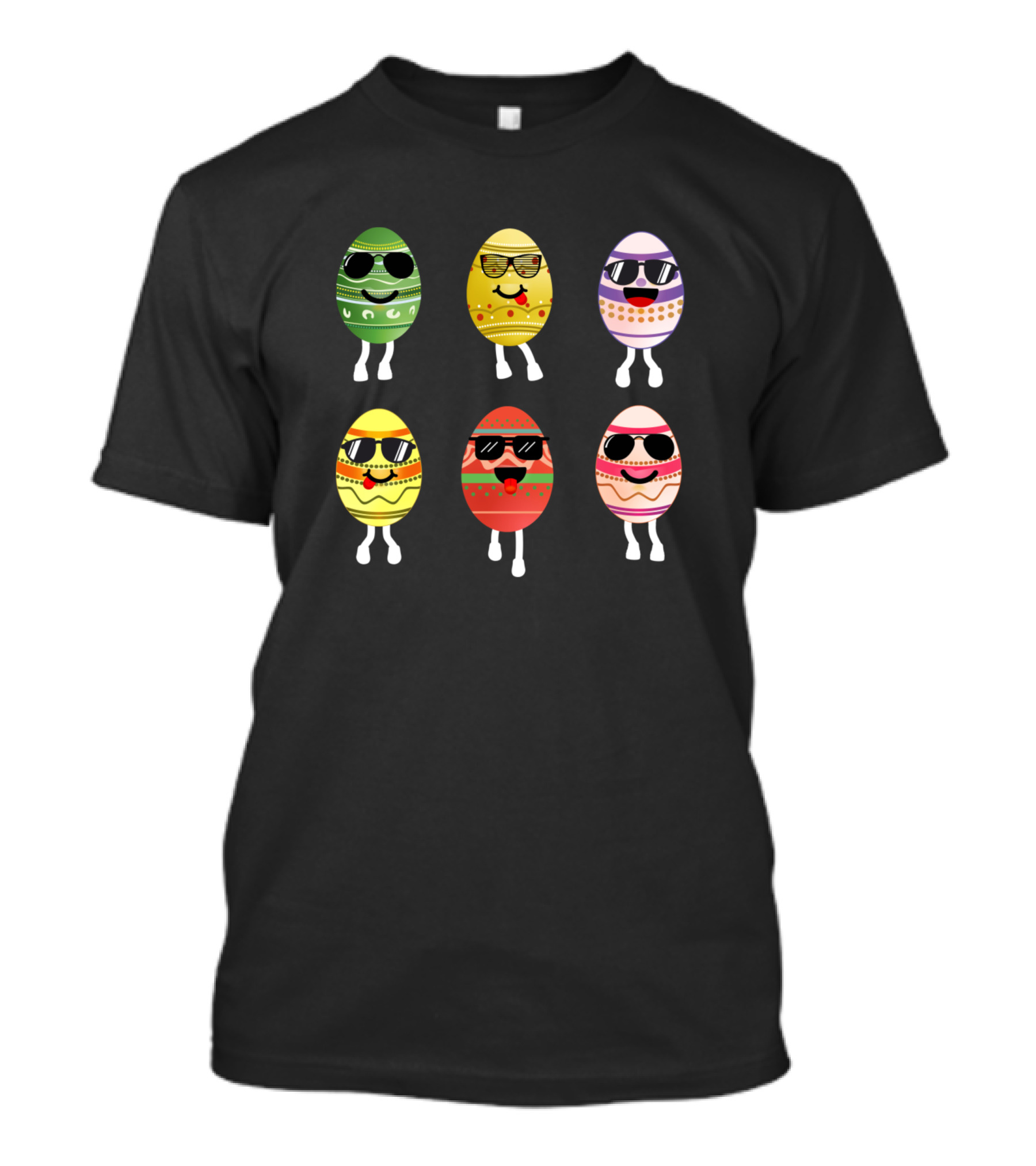 Dancing Eggs Easter Day Fun Sunglasses Challenge T-Shirt