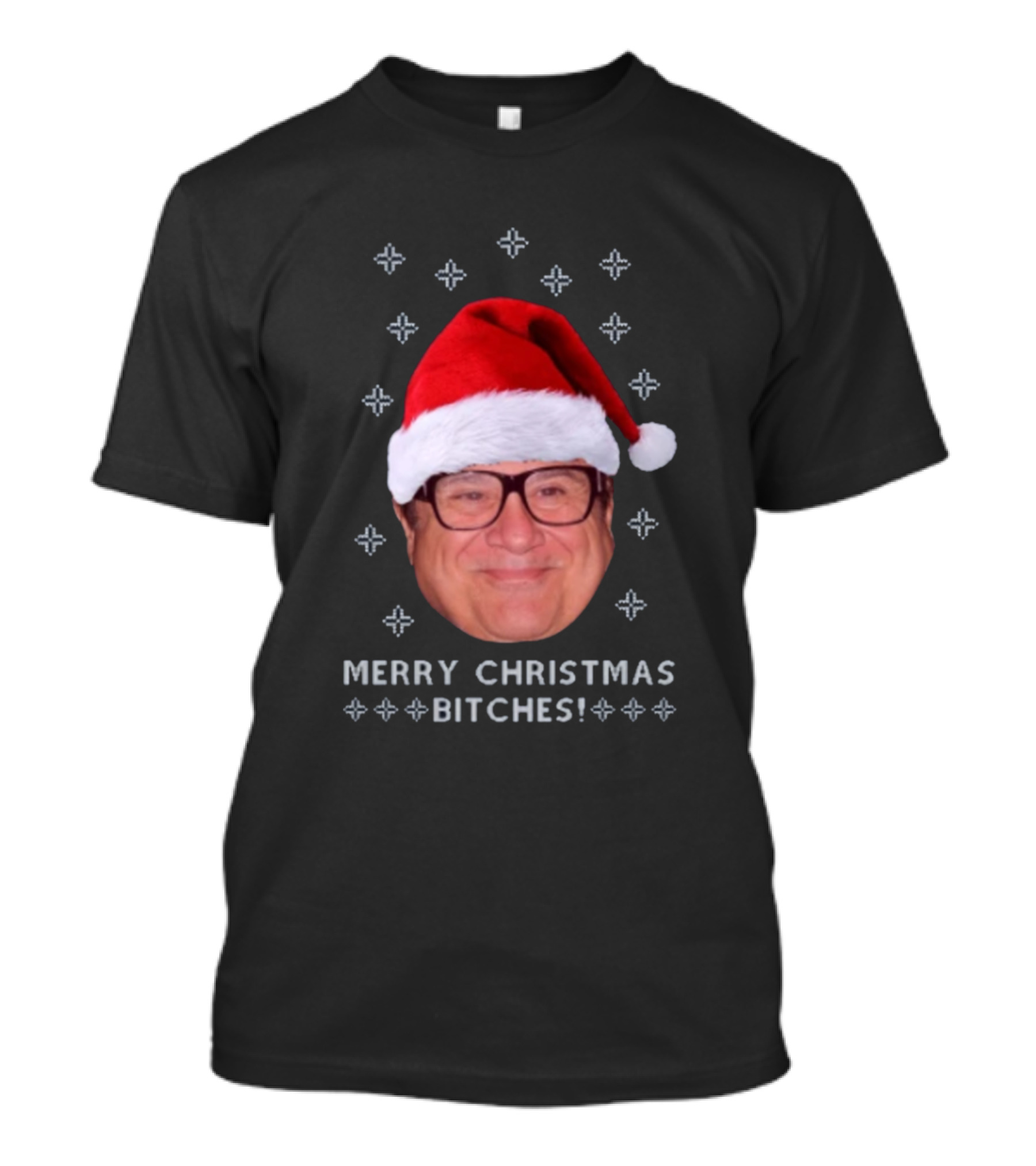 Merry Christmas Bitches Danny Devito Santa Hat T-Shirt