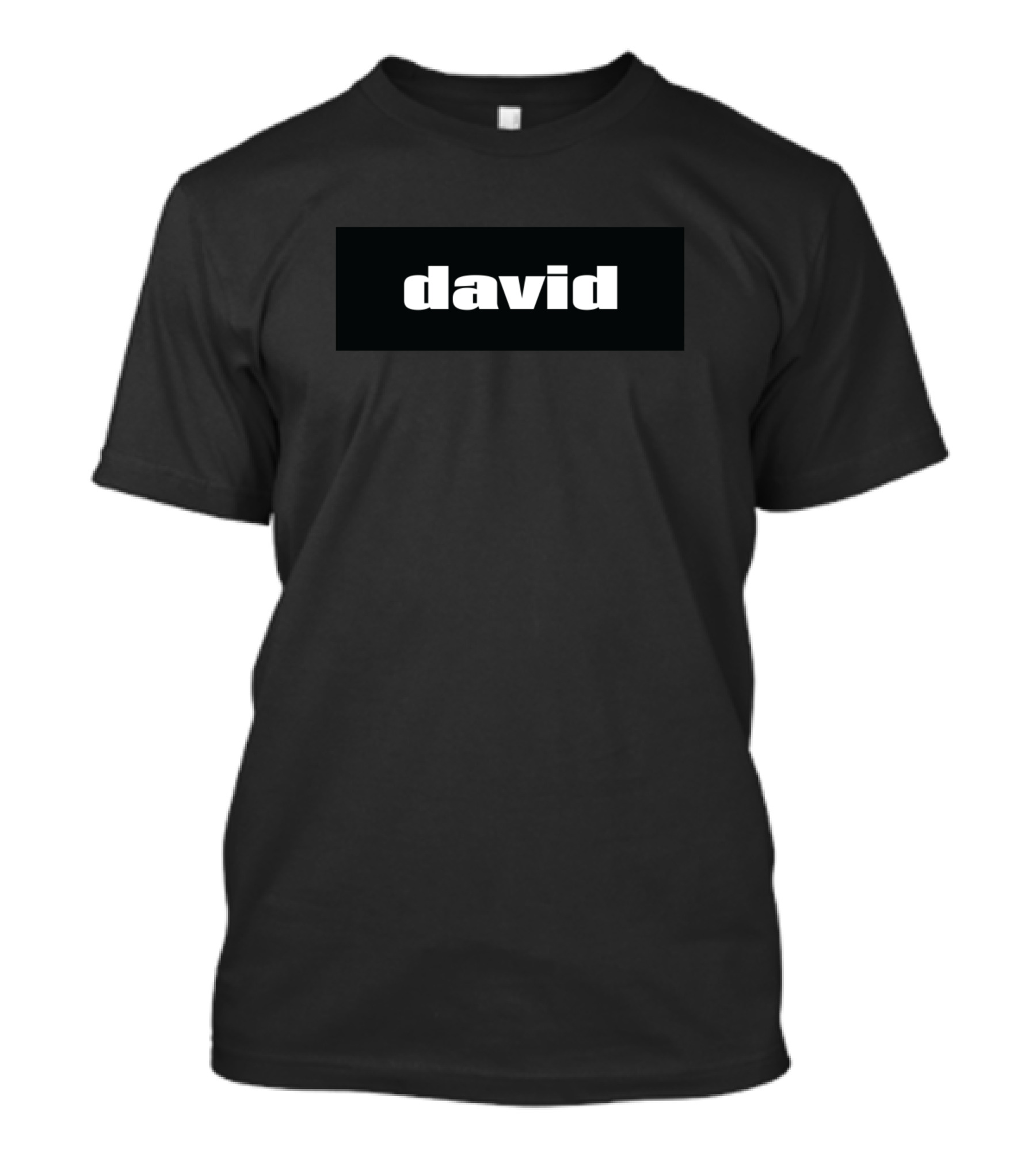 David Bold Minimalist Black T-Shirt