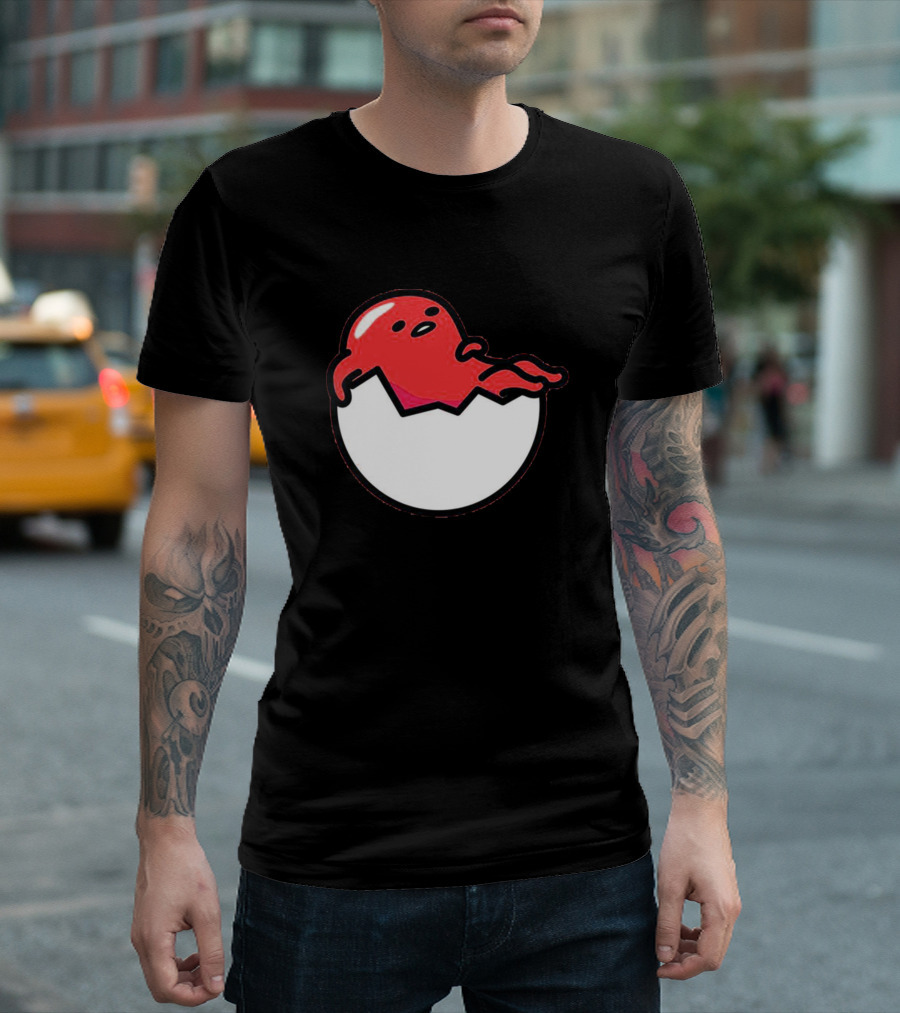 Gudetama Eggshell Relaxation Red Version T-Shirt