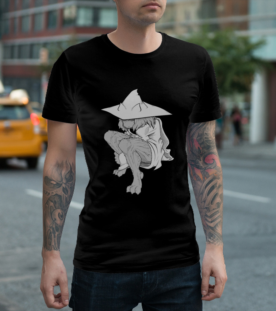 Fluffy Prince Mystical Creature in Wizard Hat T-Shirt