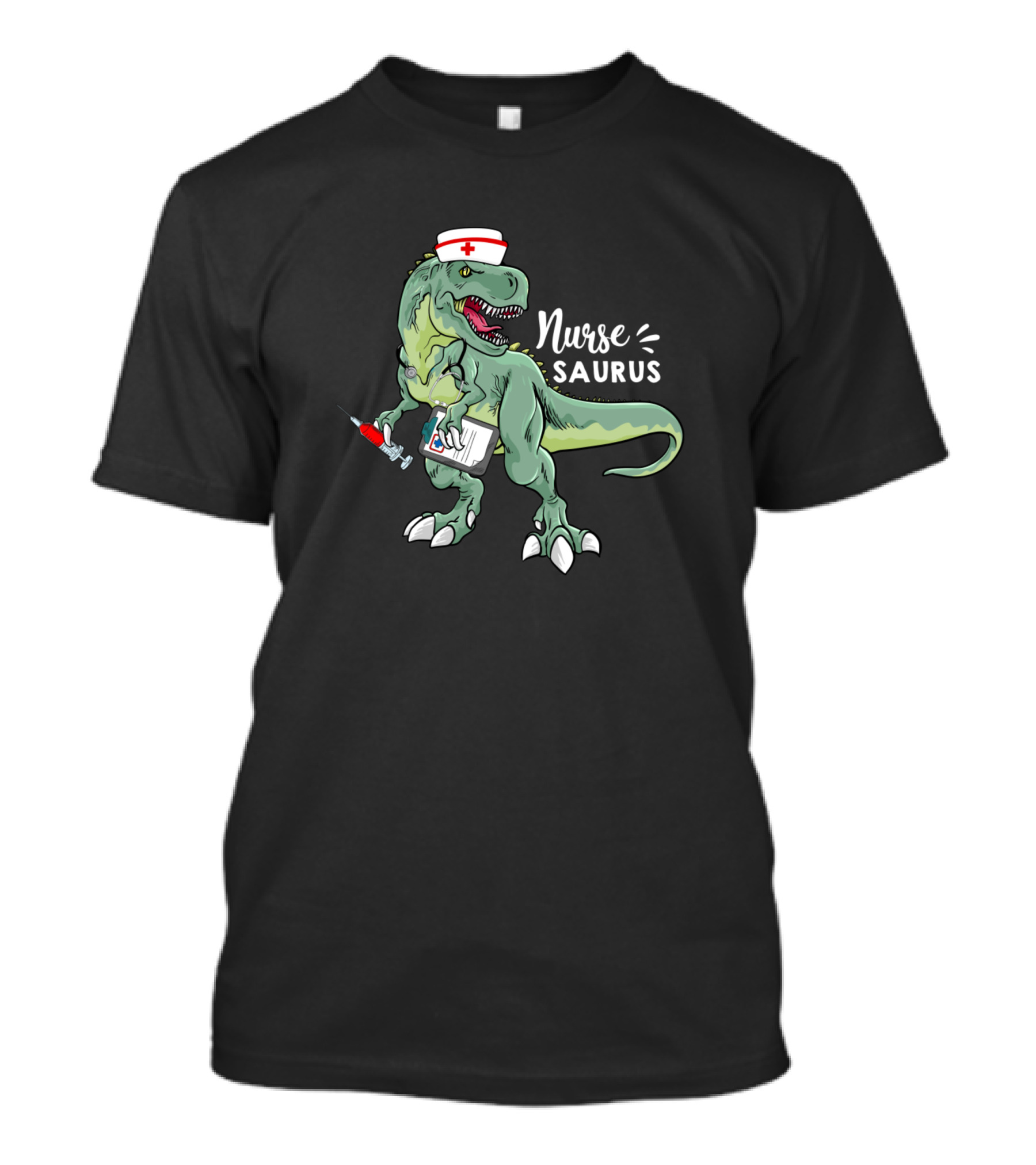 Nurse Saurus Trex Dinosaur Doctor Medical Fun T-Shirt