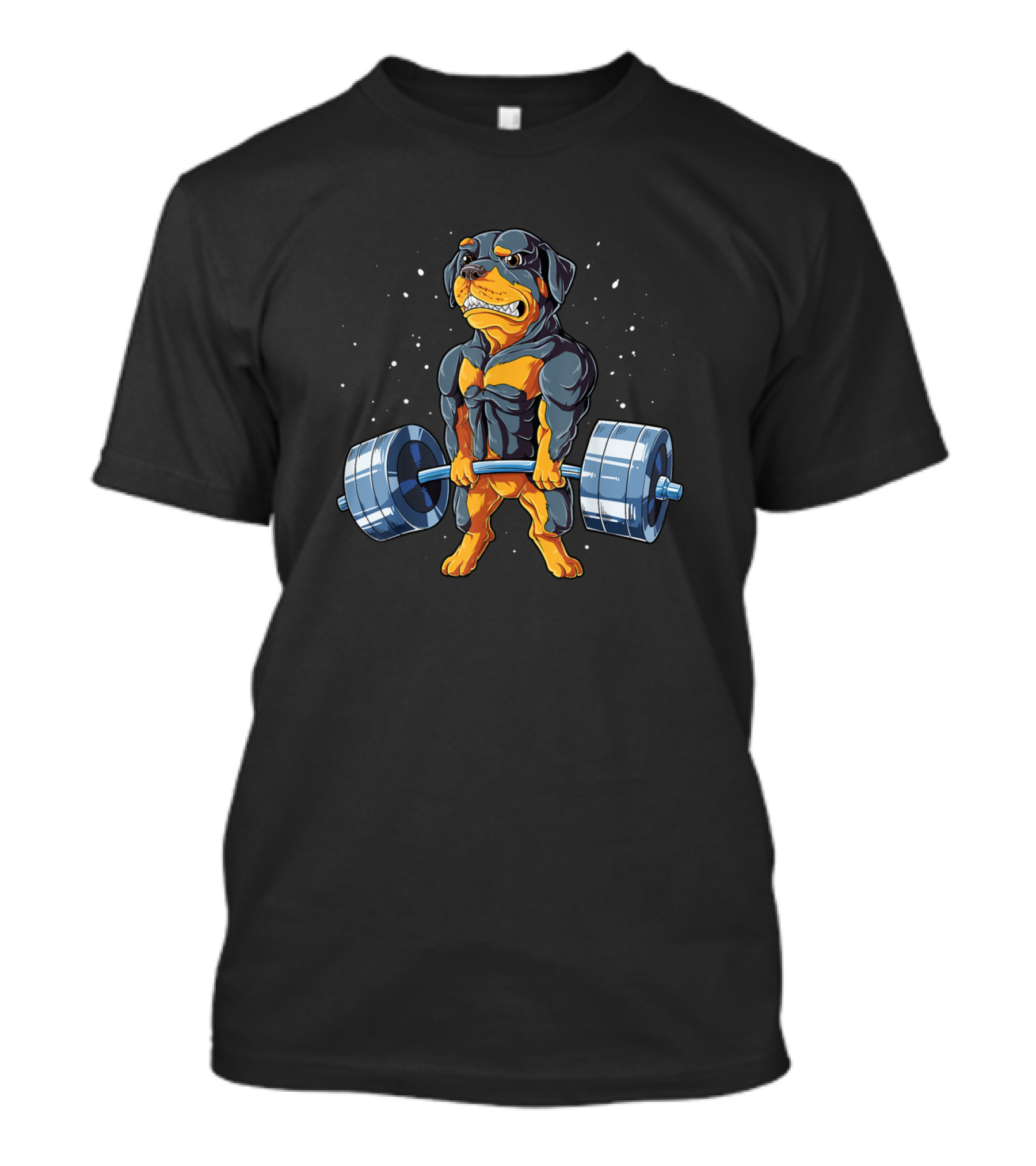 Rottweiler Weightlifting Funny Deadlift Fitness Men T-Shirt