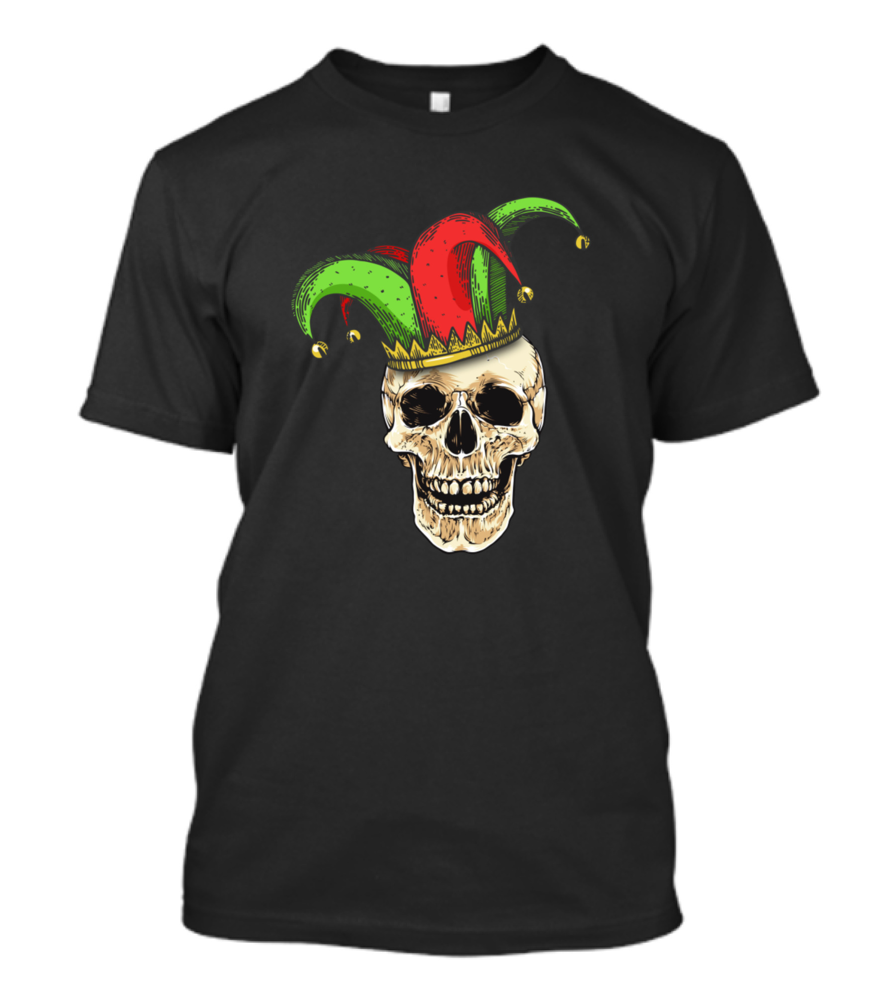 Skull Mardi Gras Jester Joker Carnival Louisiana Hat T-Shirt