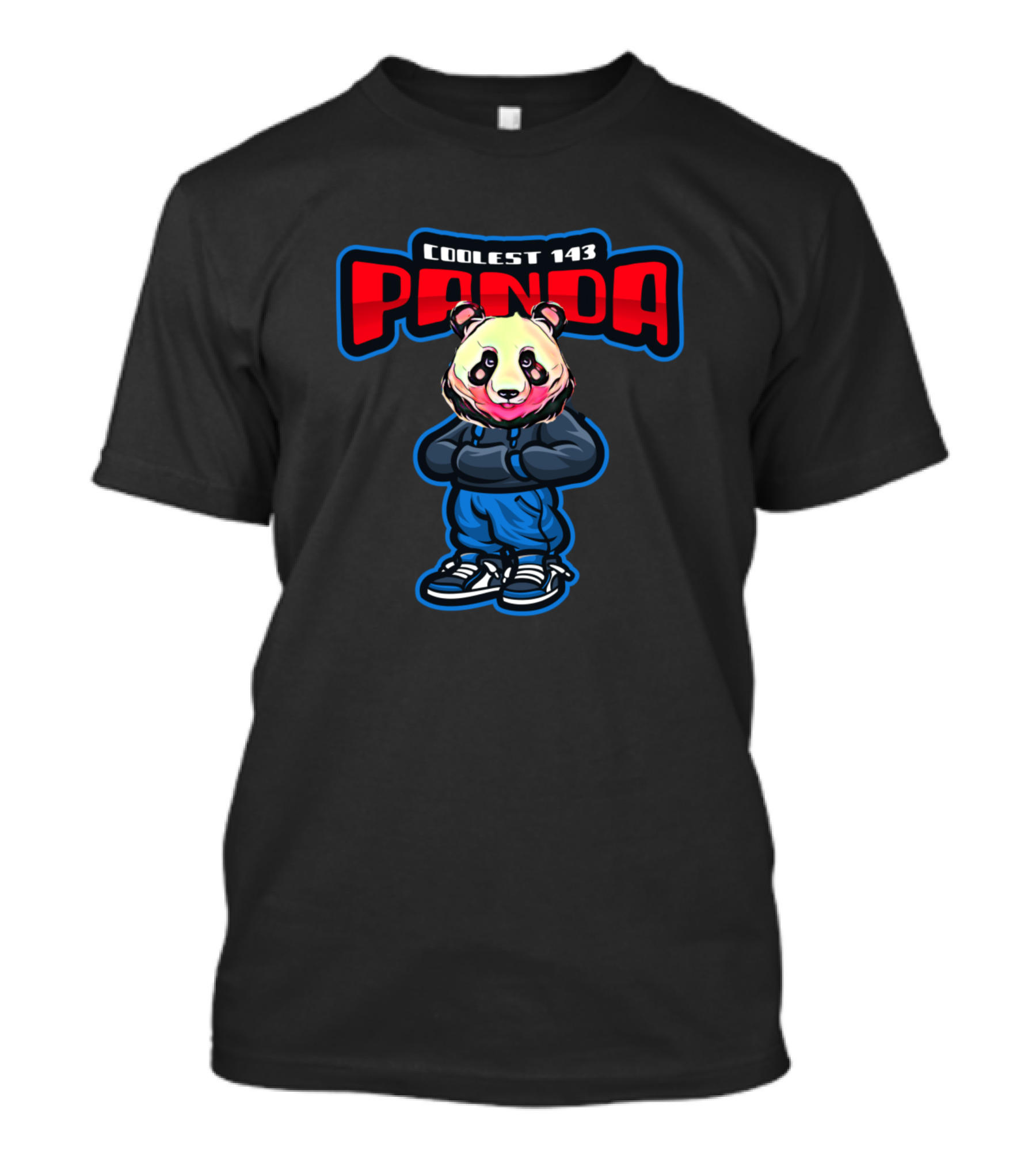 Coolest 143 Panda Sweats Sneakers T-Shirt