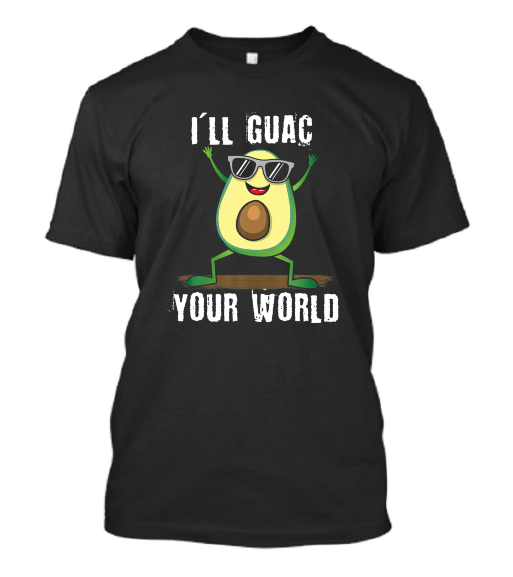 I'll Guac Your World Cute Dancing Avocado Vegan Food T-Shirt