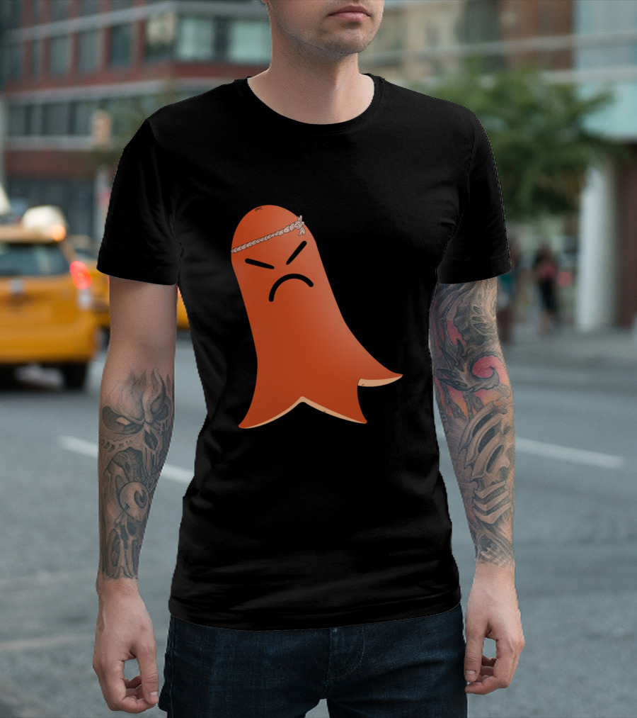 Hot Dog Octo Kun Angry Cartoon Character with Headband T-Shirt
