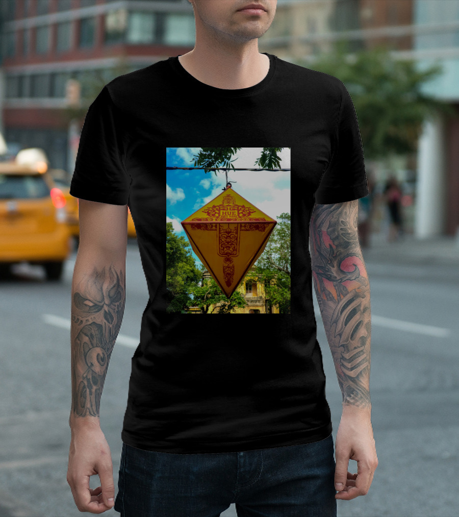 Imperial City Hue Vietnam Lantern with Intricate Patterns and Historic Architecture T-Shirt