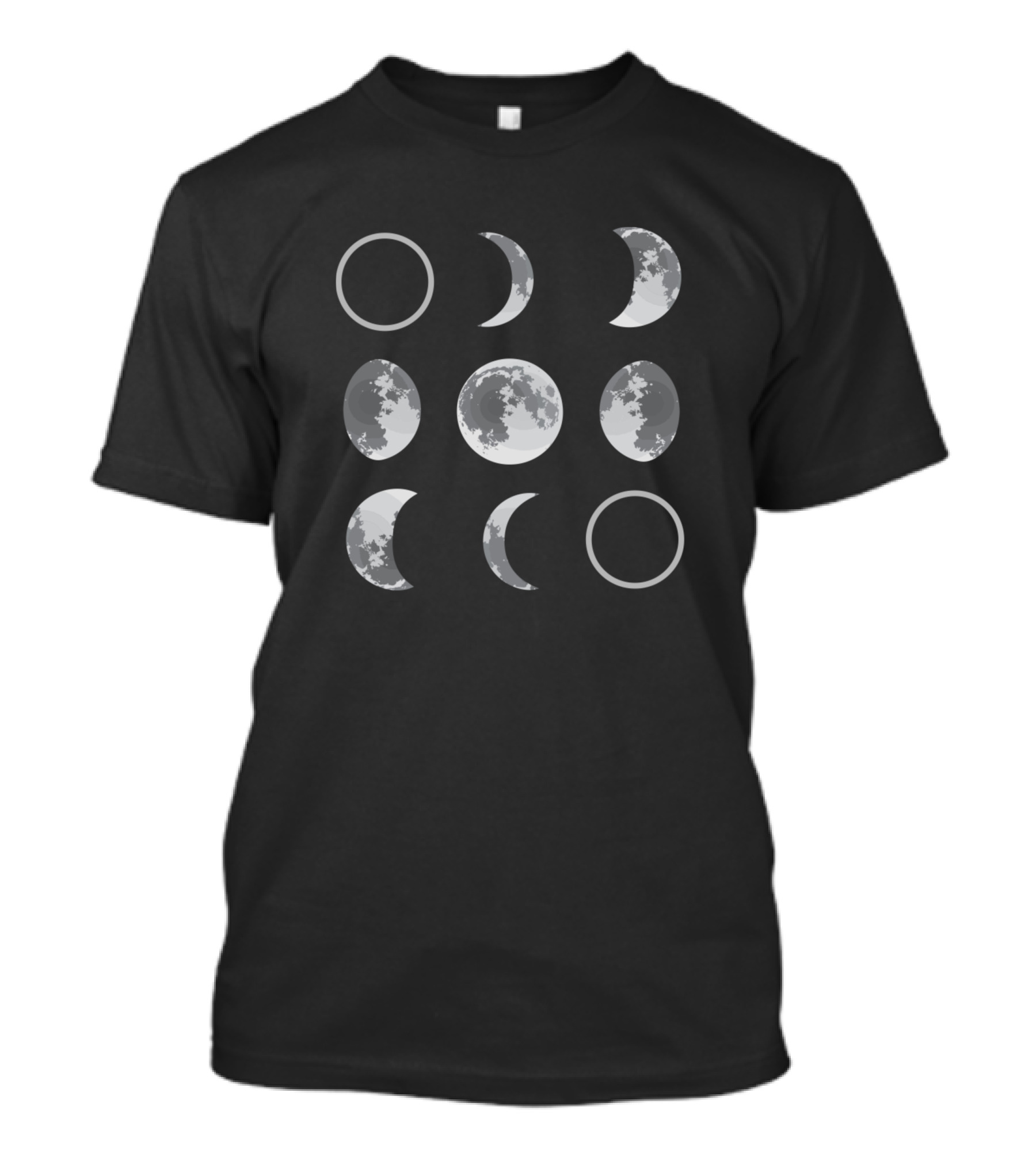 Moon Phases Astrology Stars Sky Lunar Cycles T-Shirt