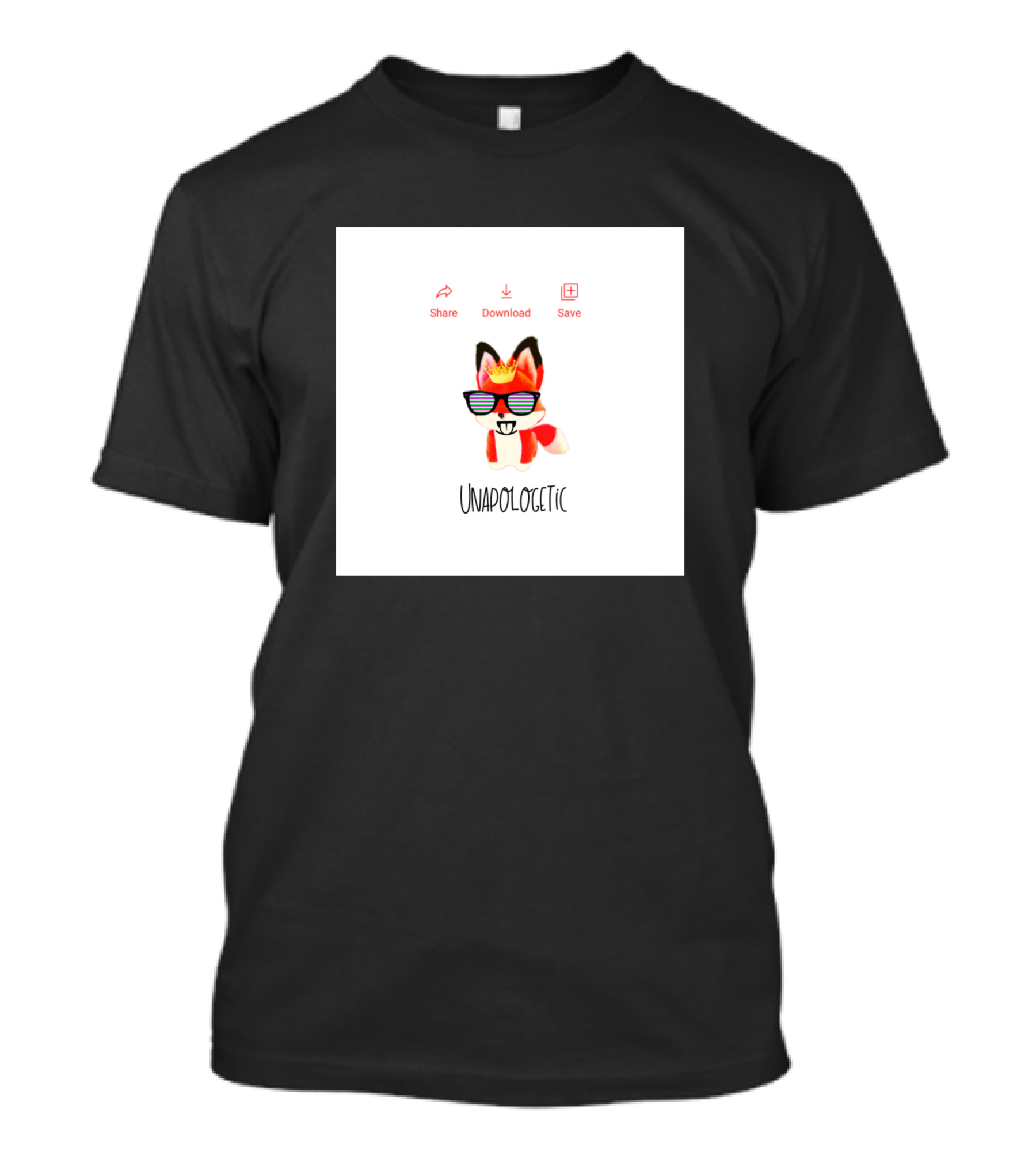 Unapologetic Cool Fox With Sunglasses T-Shirt