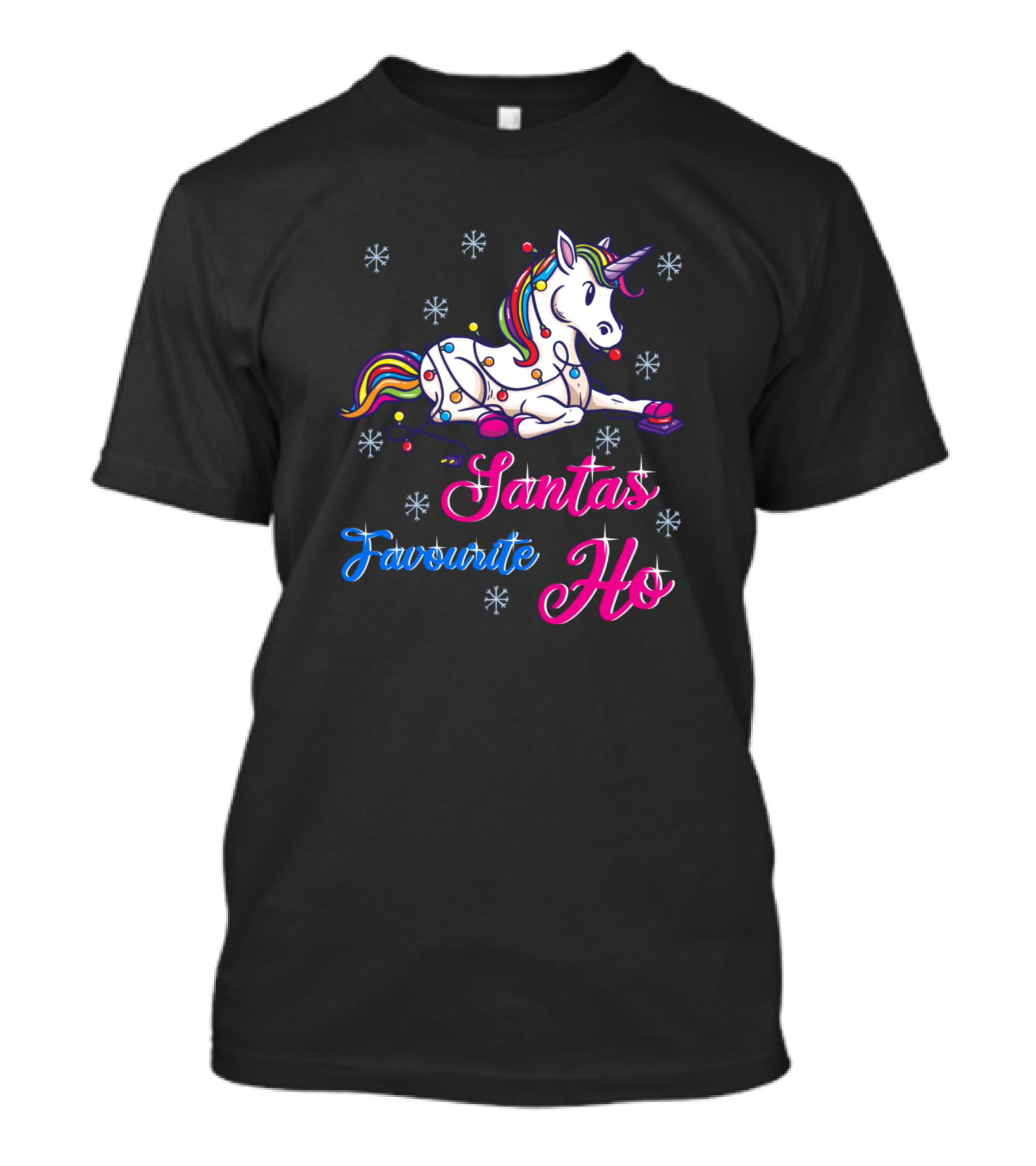 Unicorn Santas Favourite Ho T-Shirt