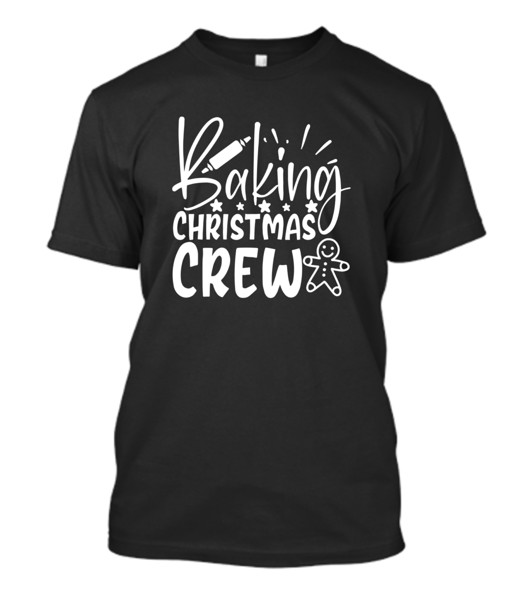 Baking Christmas Crew Gingerbread Rolling Pin T-Shirt