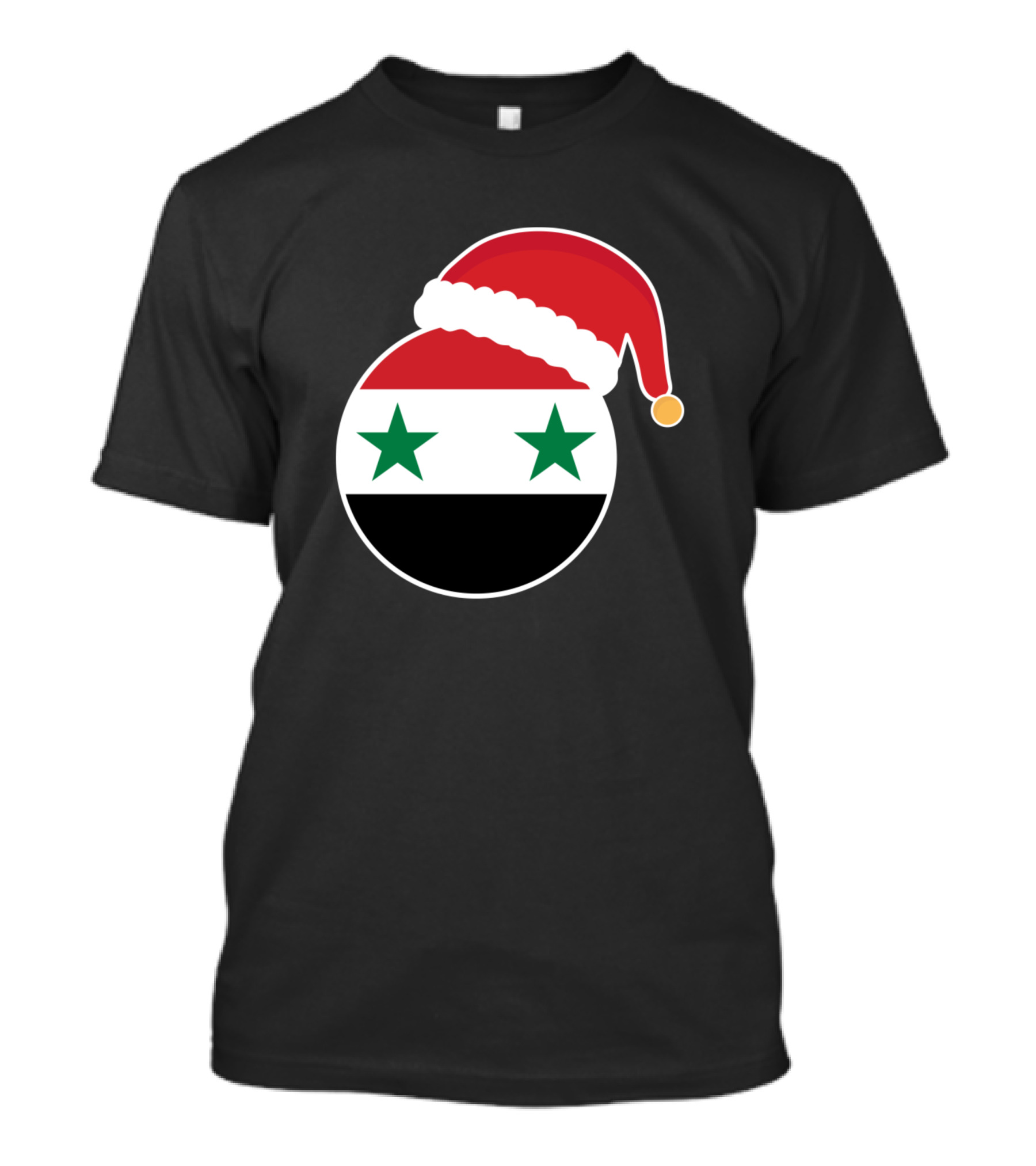 Syria Flag Christmas Santa Hat T-Shirt