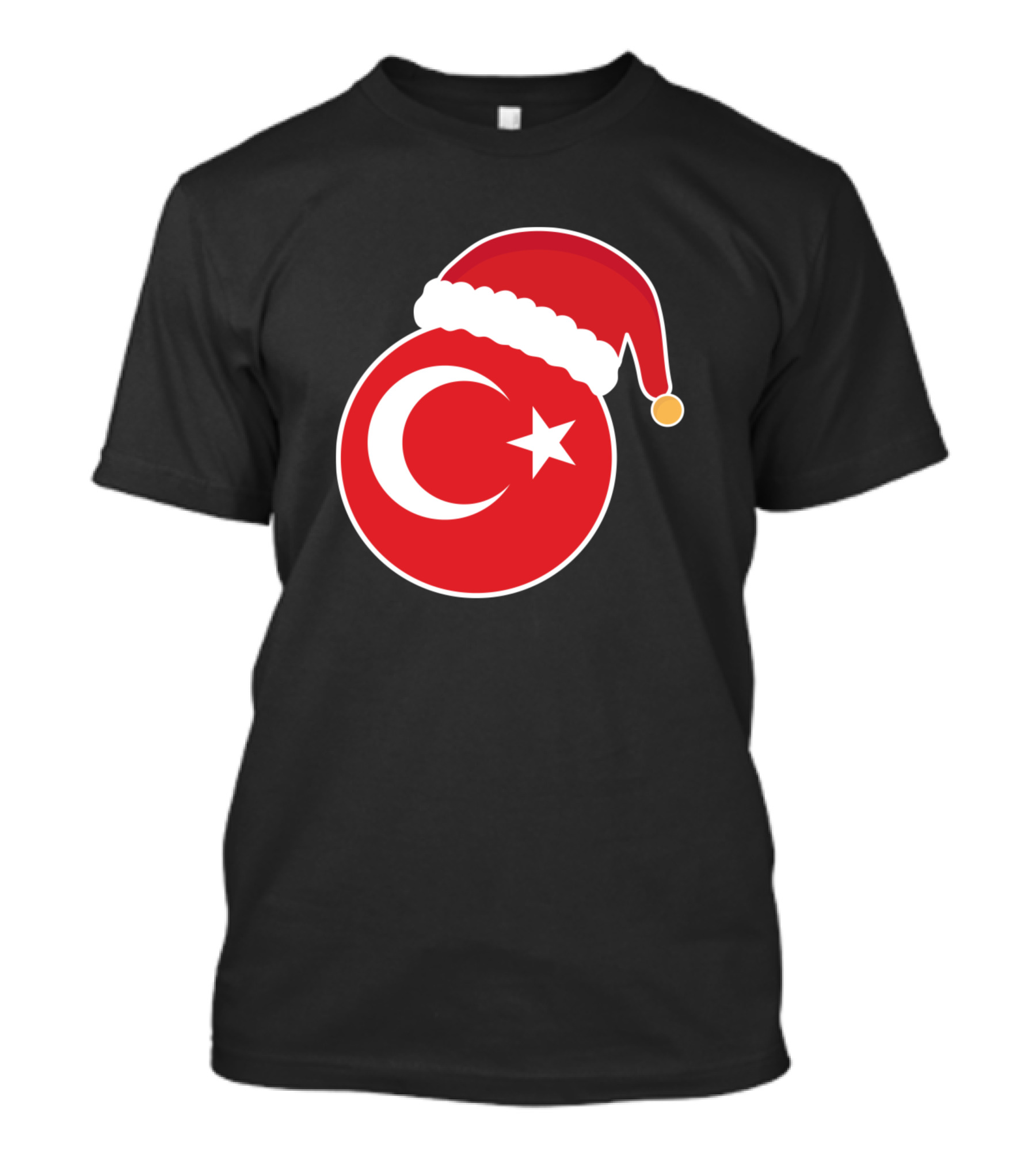 Turkey Flag With Santa Hat Christmas T-Shirt