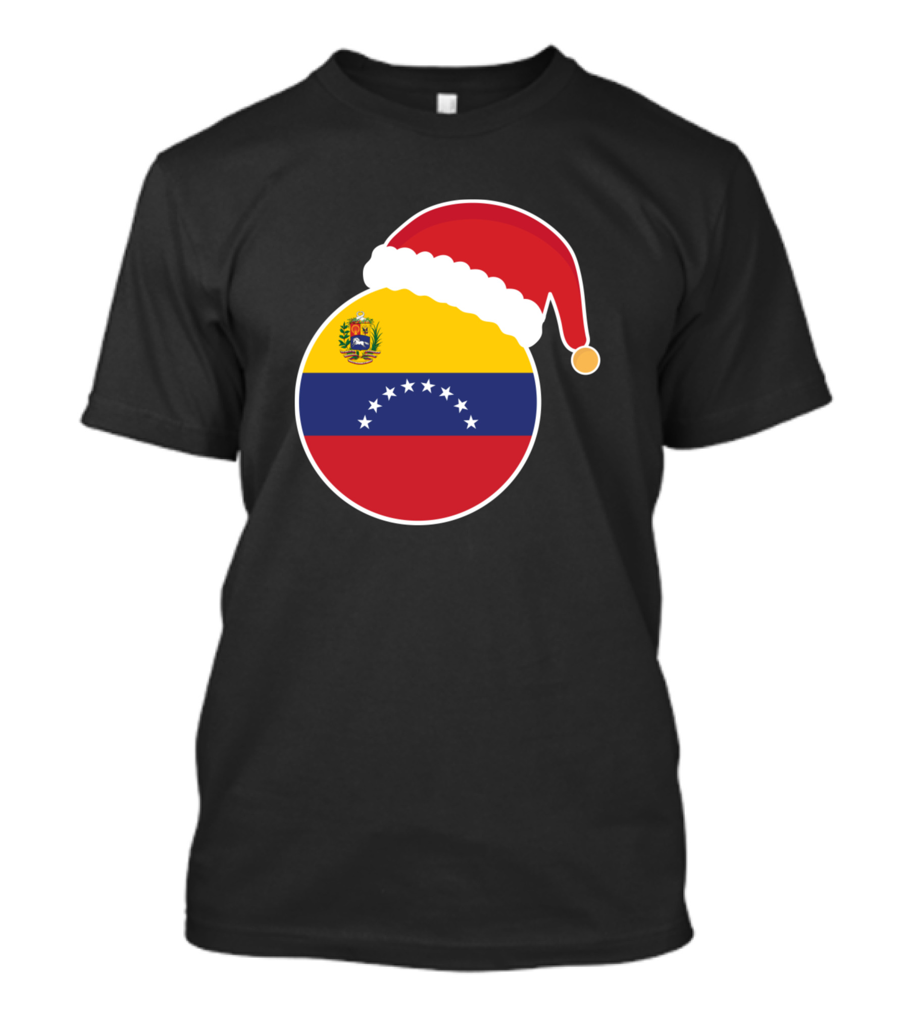 Venezuela Flag Christmas Santa Hat T-Shirt