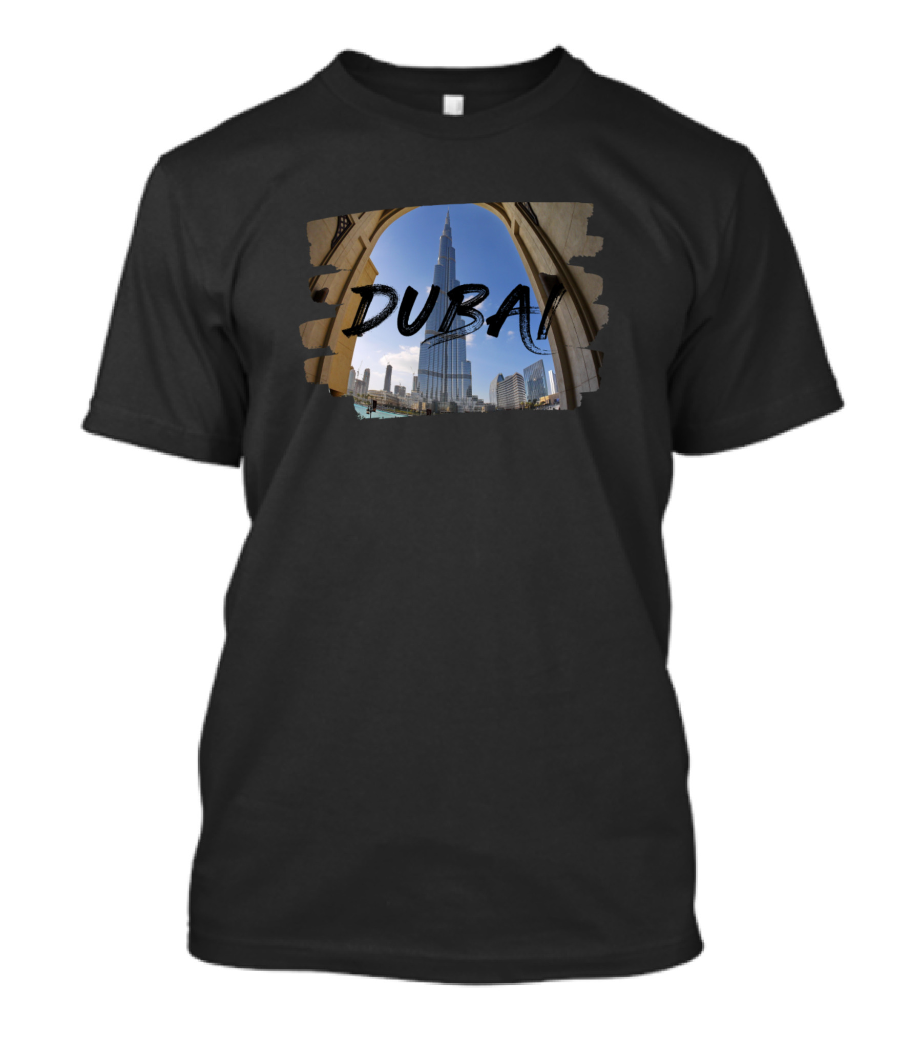 Dubai Burj Khalifa Architectural Cityscape T-Shirt