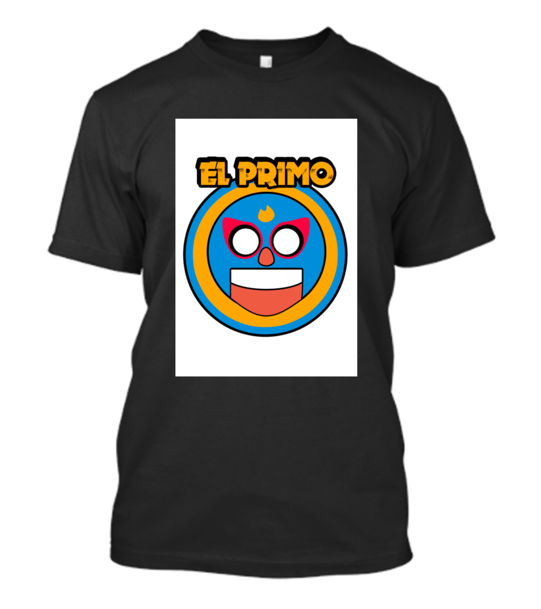 El Primo Mask Icon Brawl Stars Circle Emblem T-Shirt