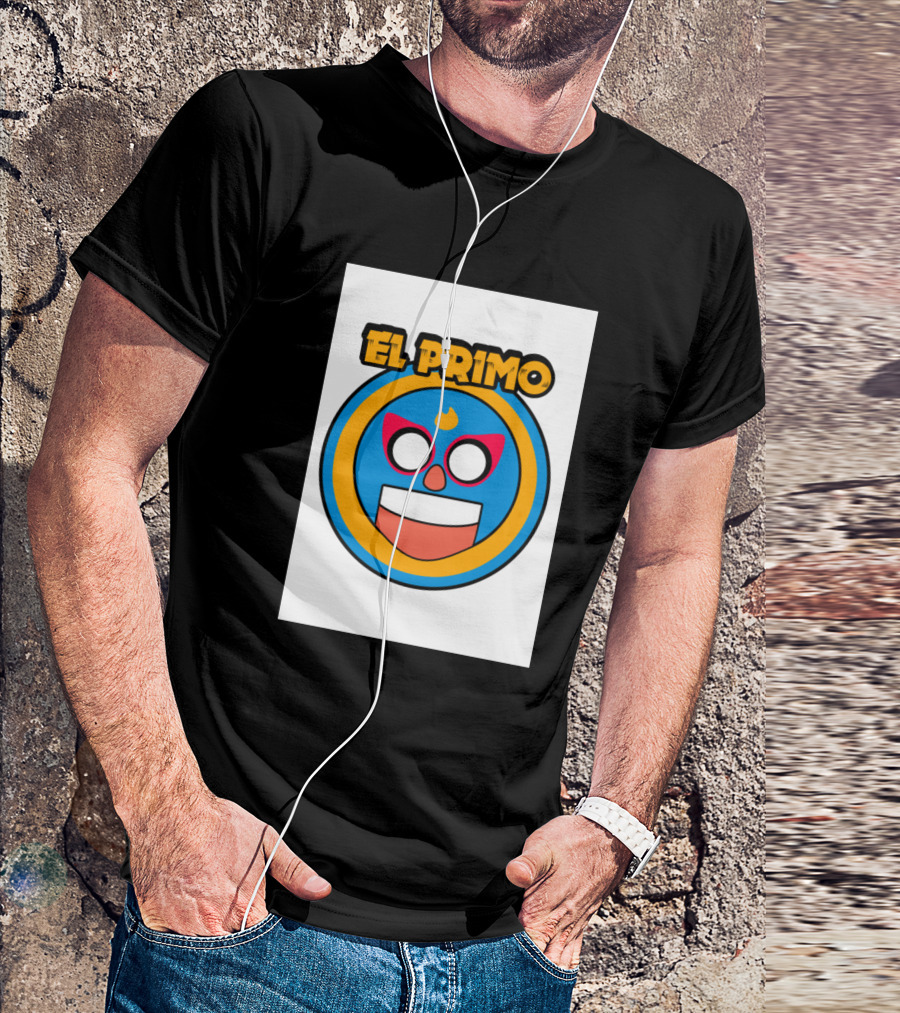El Primo Mask Icon Brawl Stars Circle Emblem T-Shirt