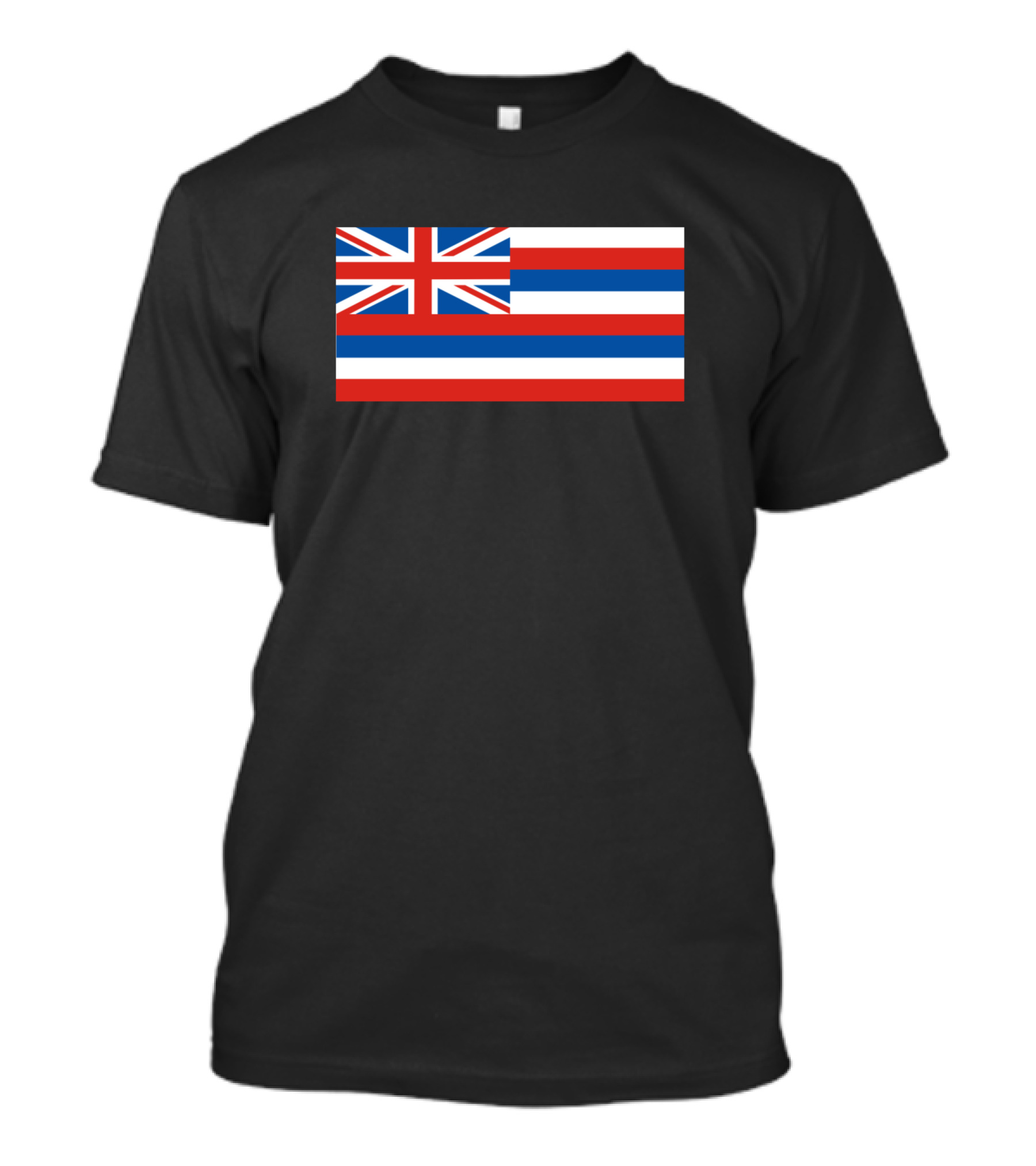 Hawaii Flag Union Jack Red White Blue Stripes T-Shirt