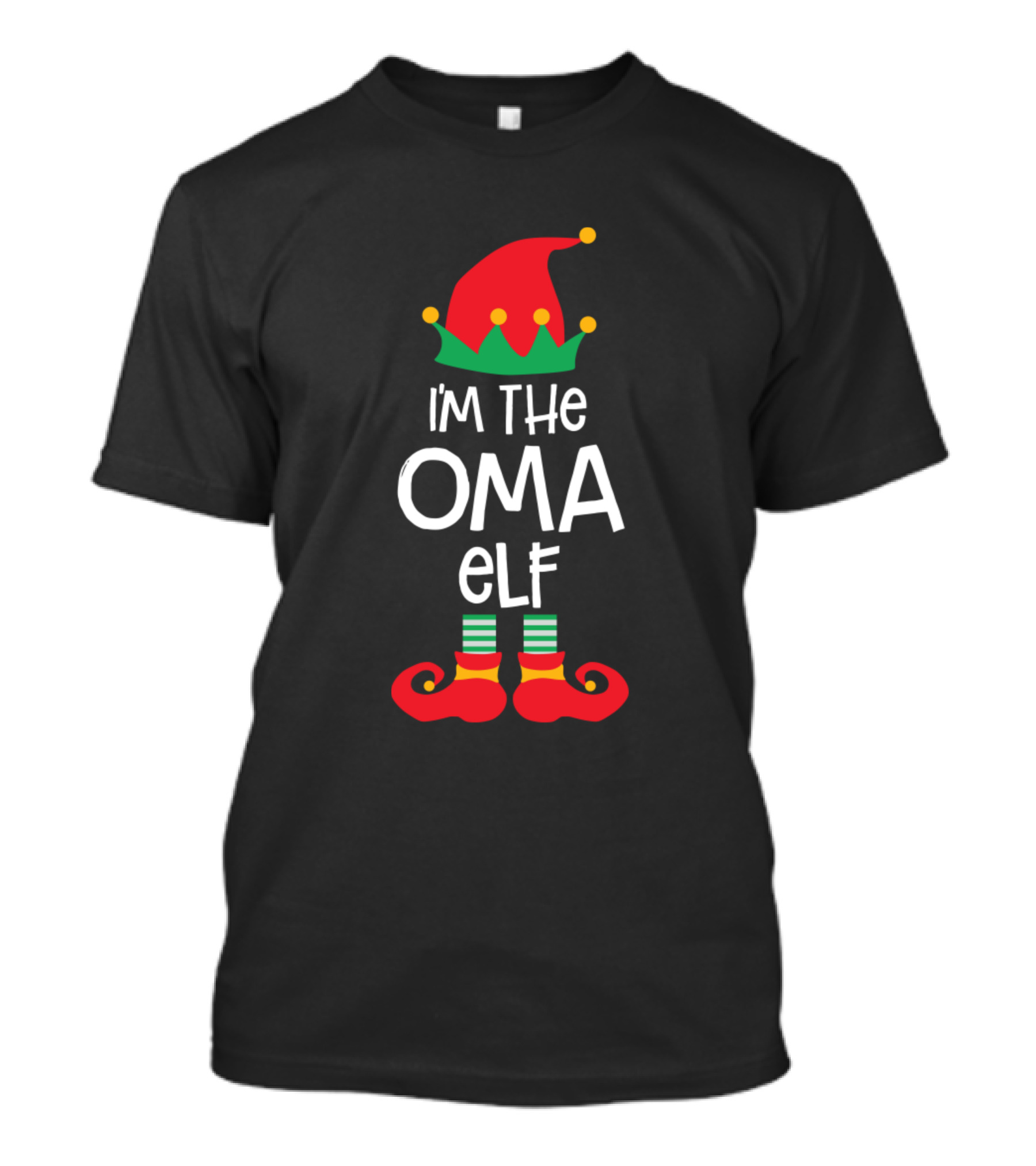I'm The Oma Elf Christmas Idea Family Xmas T-Shirt