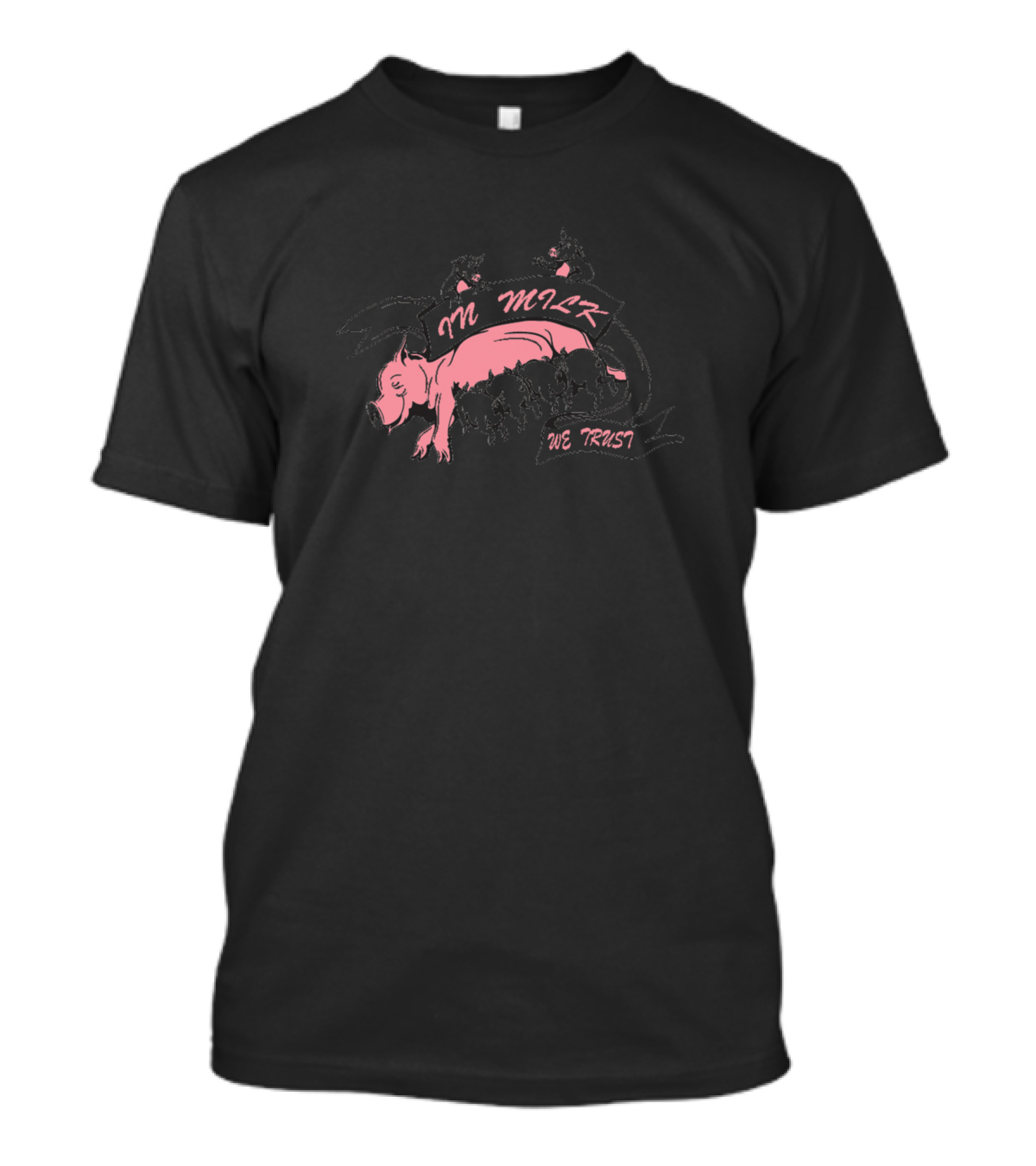In Milk We Trust Pig Lover Dream With Pink Pig Graphics T-Shirt