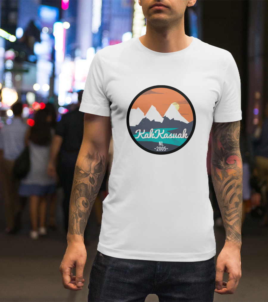 KakKasuak NL 2005 Mountains Sunset Minimalist T-Shirt
