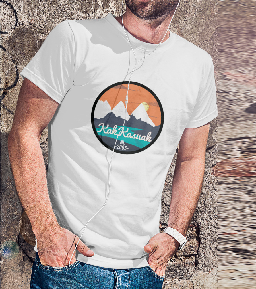 KakKasuak NL 2005 Mountains Sunset Minimalist T-Shirt