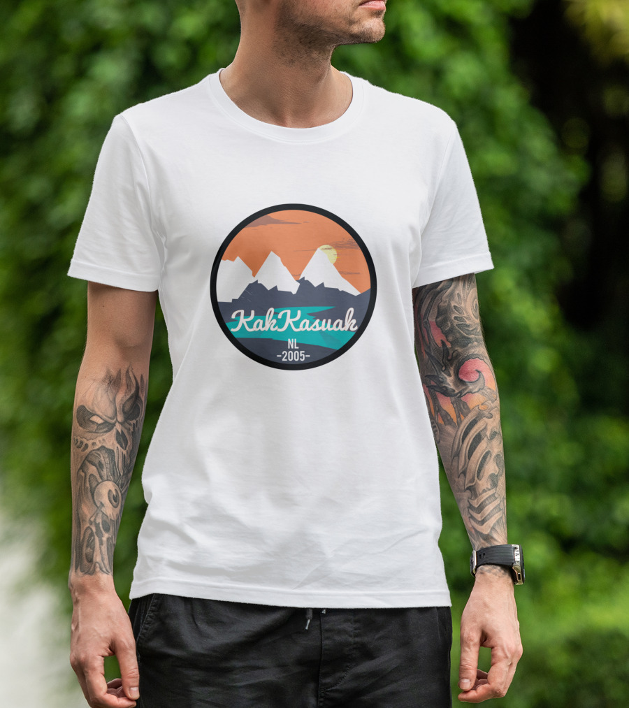 KakKasuak NL 2005 Mountains Sunset Minimalist T-Shirt