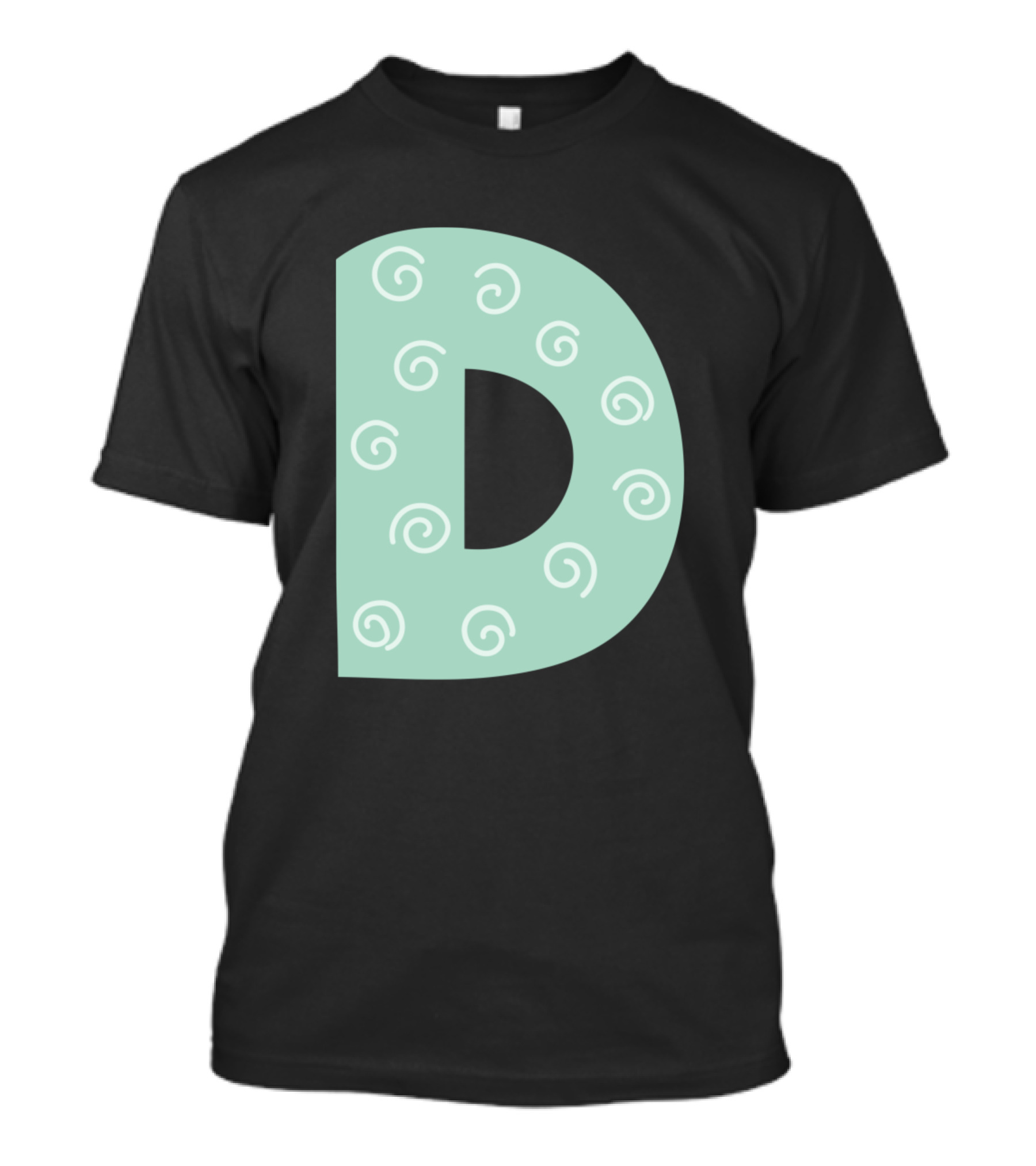 D Forest Alphabet Swirl T-Shirt