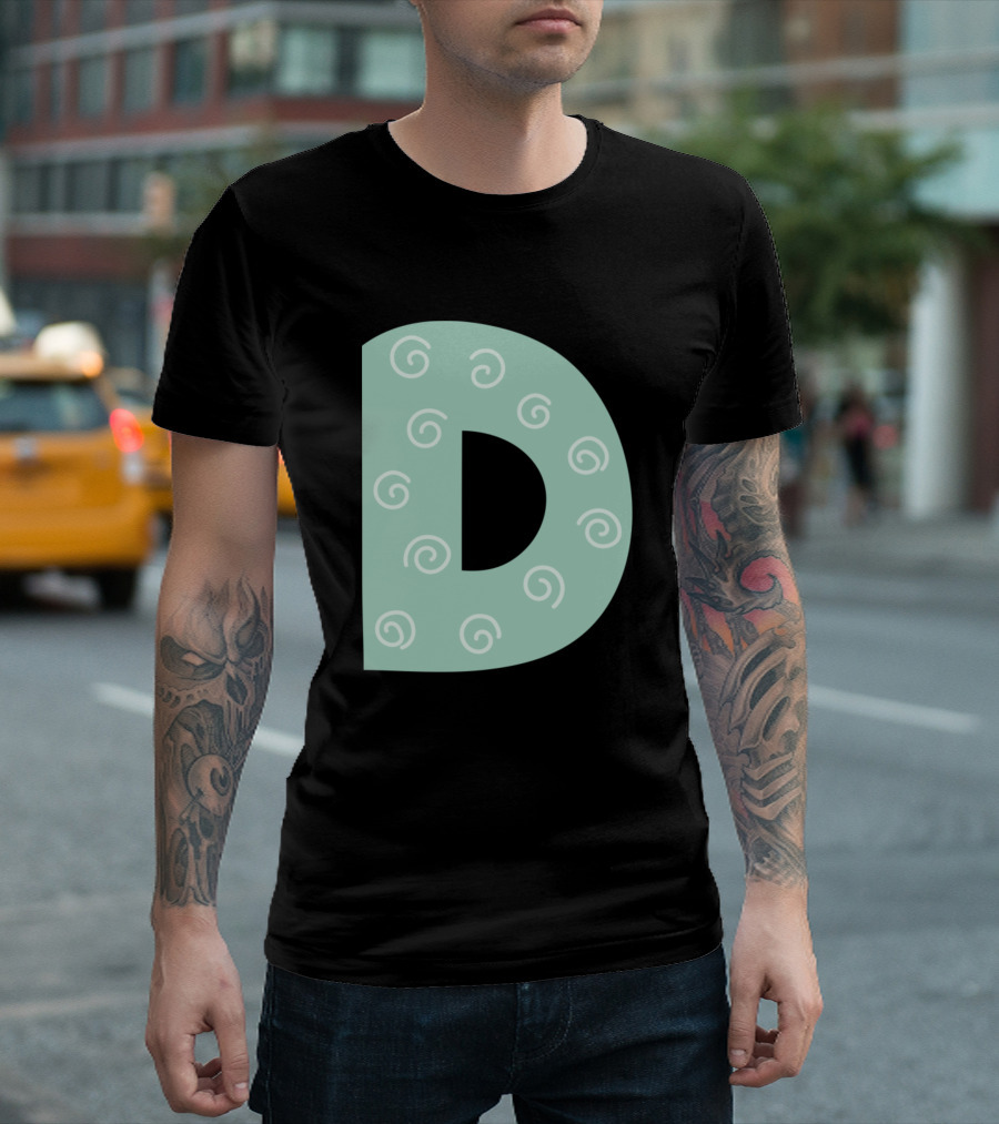 D Forest Alphabet Swirl T-Shirt