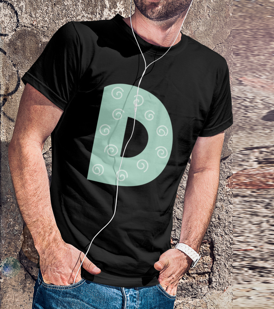 D Forest Alphabet Swirl T-Shirt