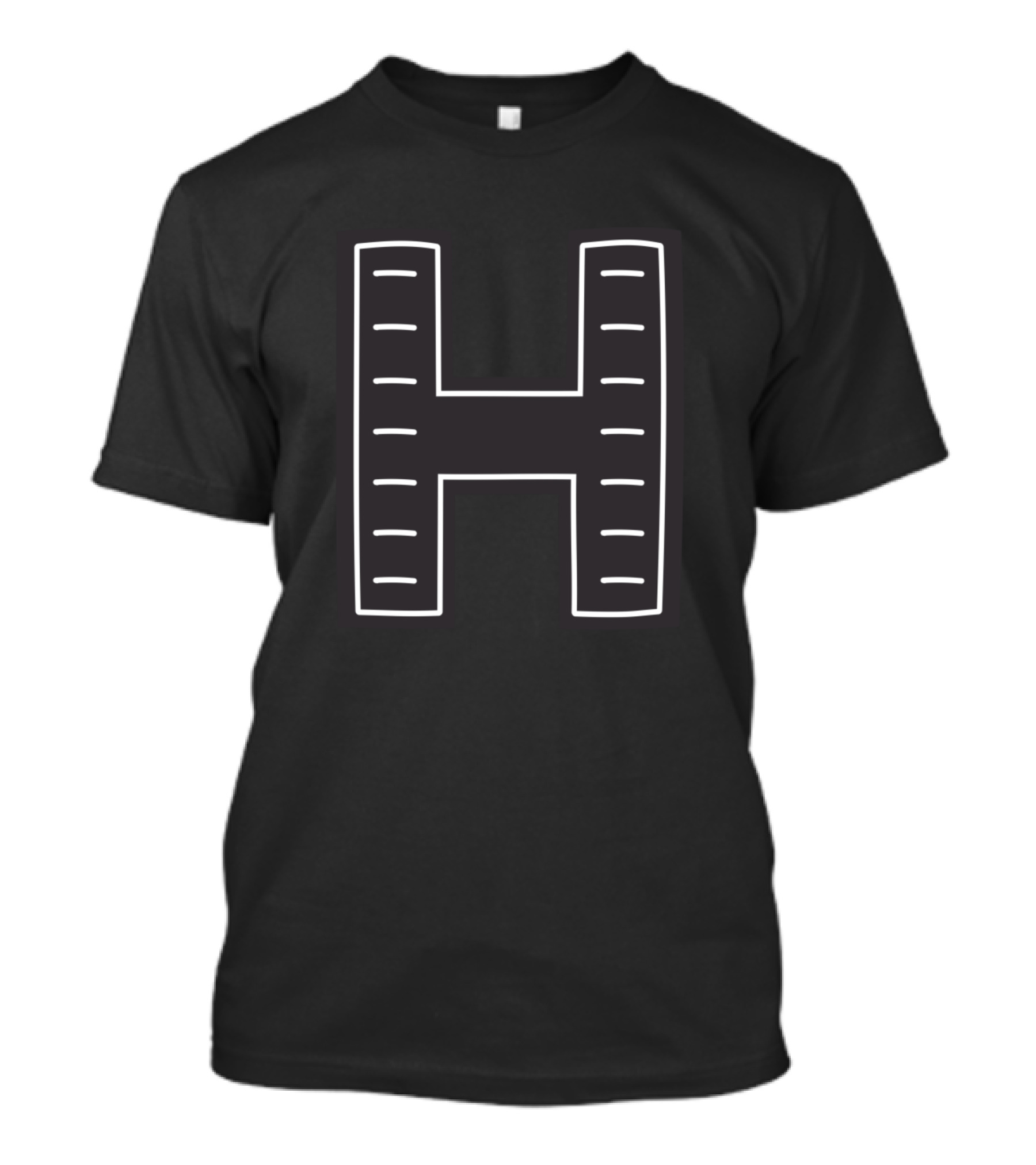 H Letter Forest Night Aura Aesthetic T-Shirt