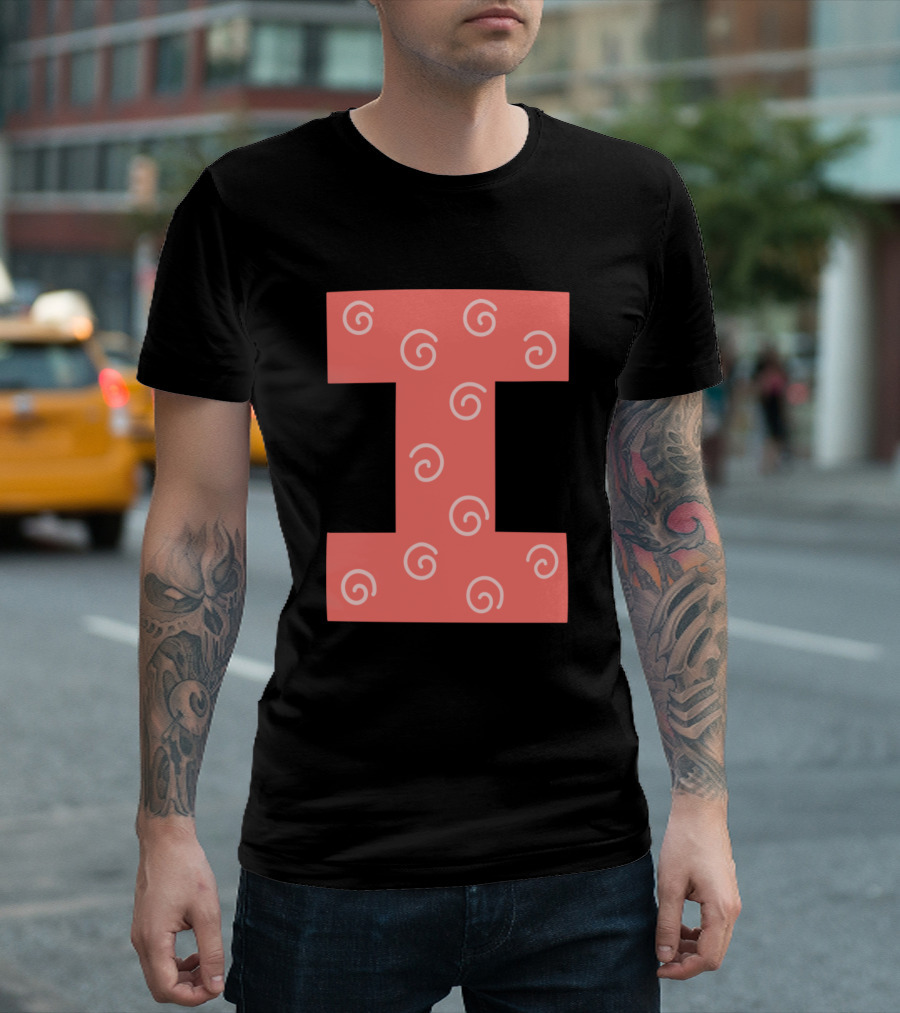 I Spiral Pattern Forest Alphabet T-Shirt