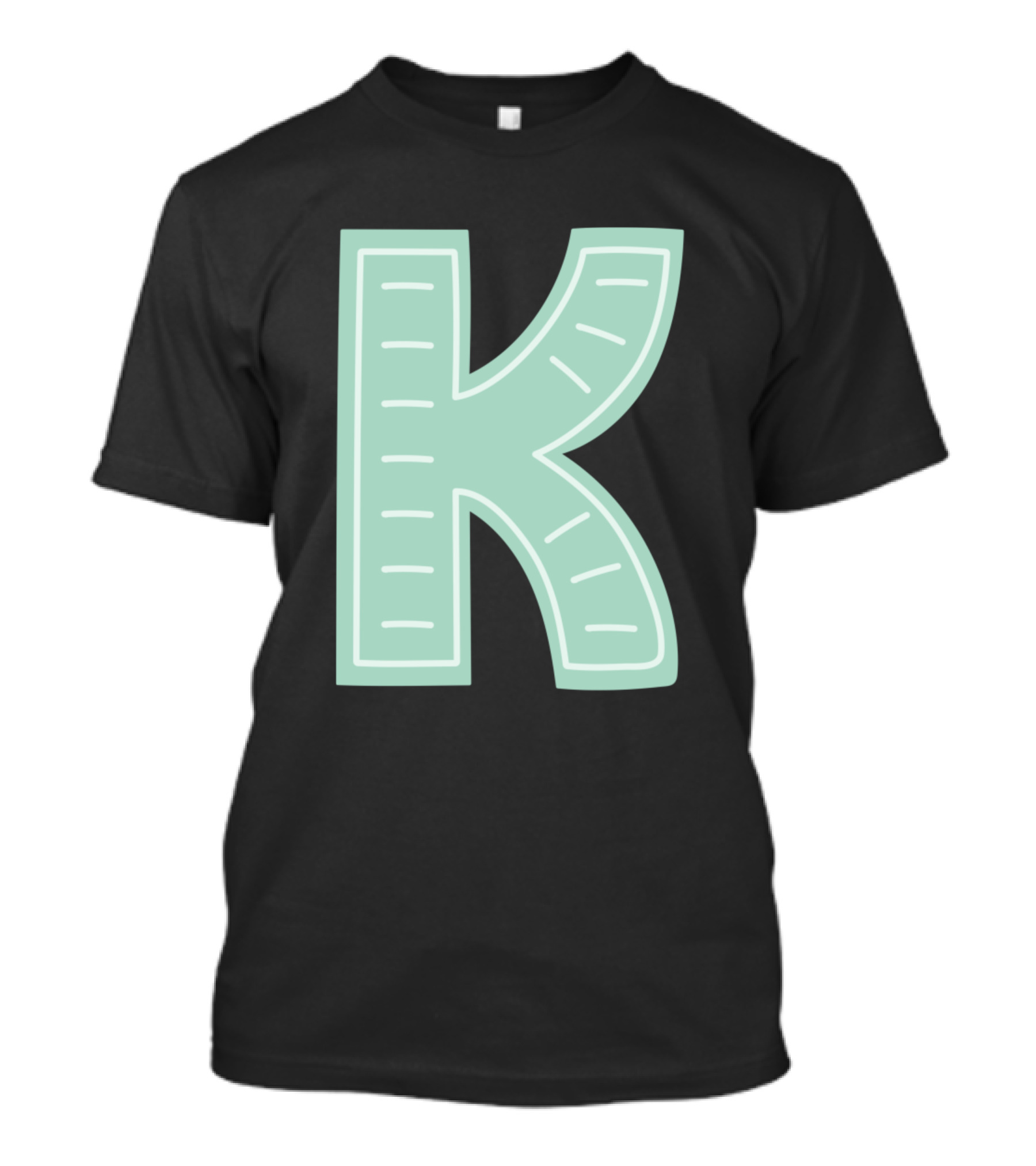 K Forest Alphabet Letter T-Shirt
