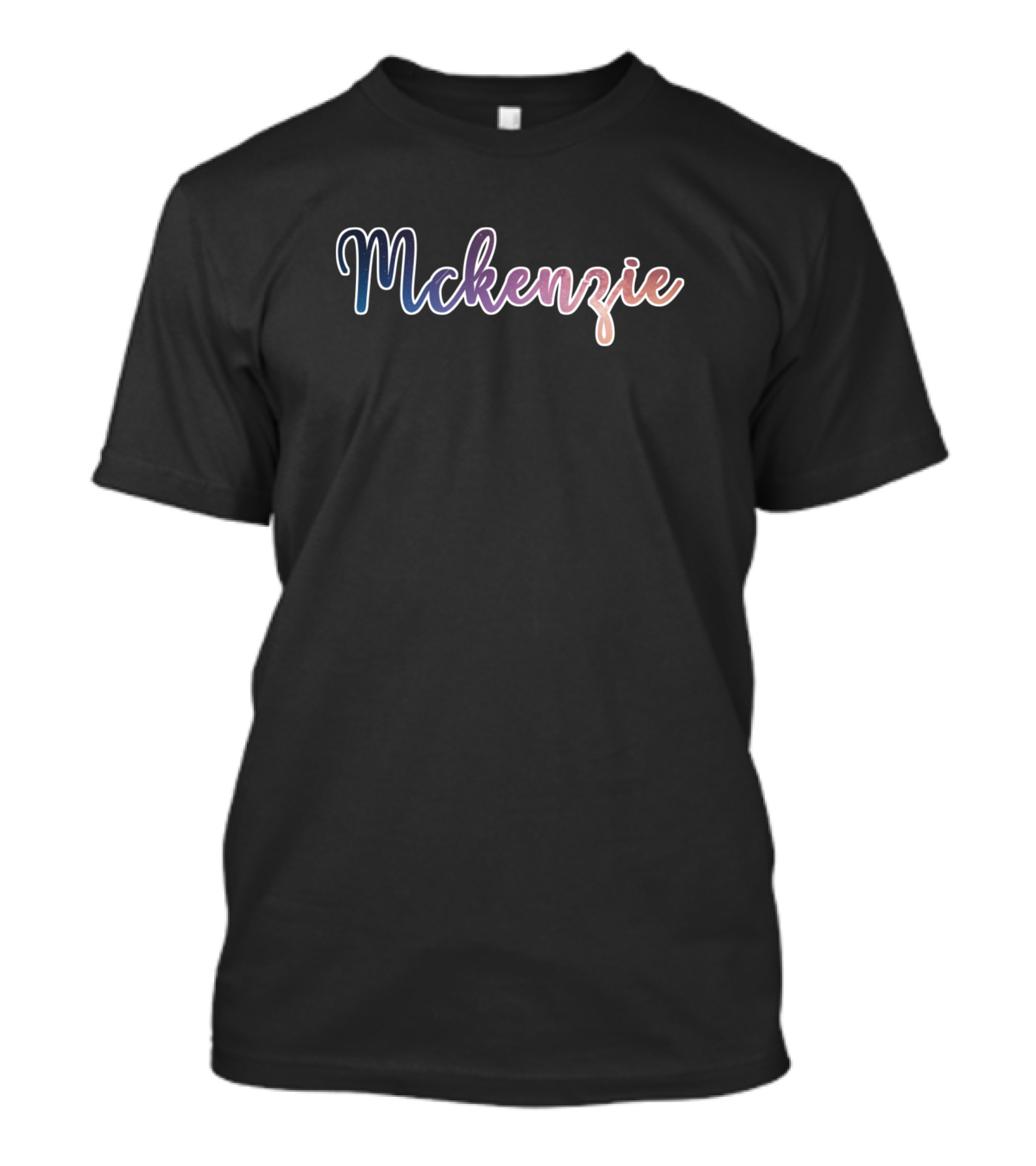Mckenzie Gradient Colorful Script T-Shirt