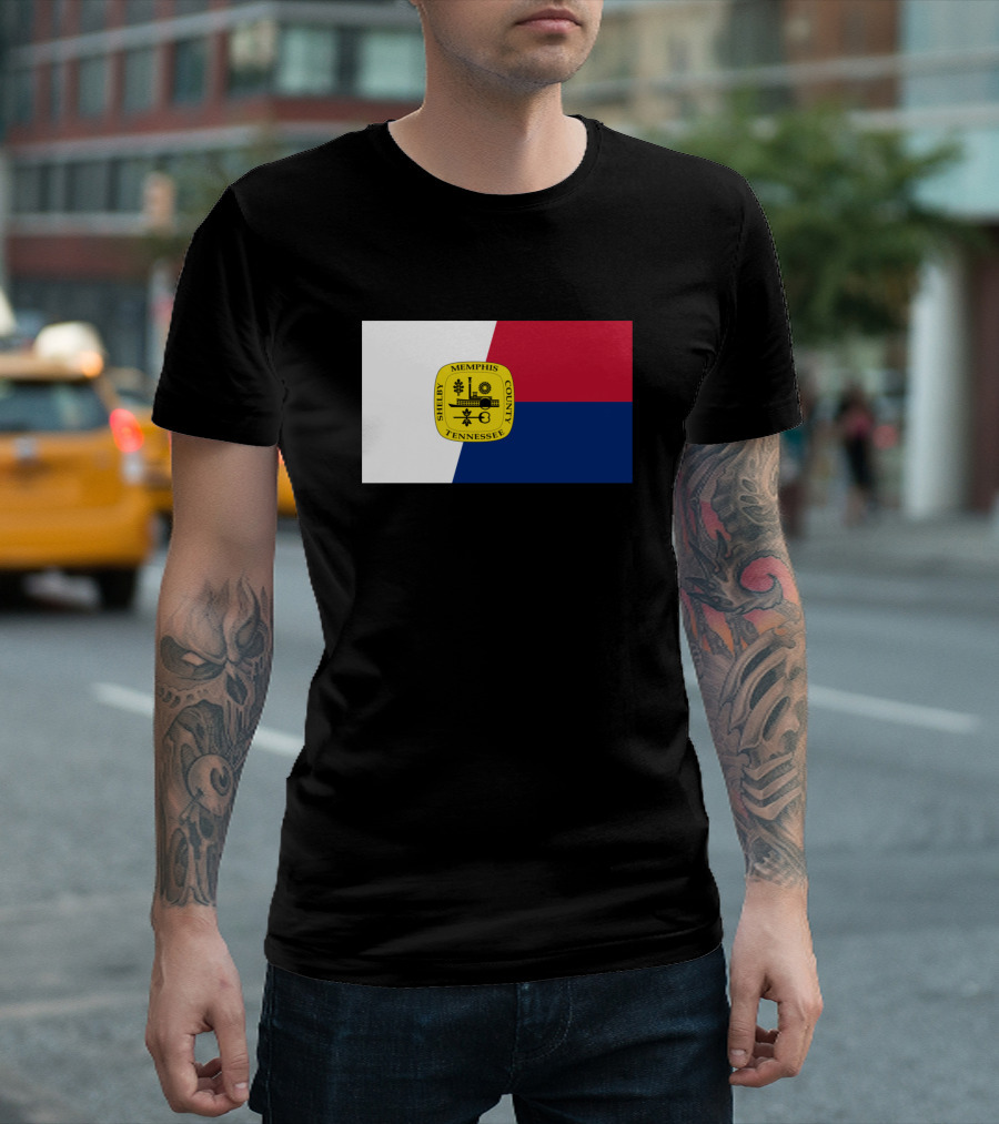 Memphis Tennessee Shelby County Flag T-Shirt