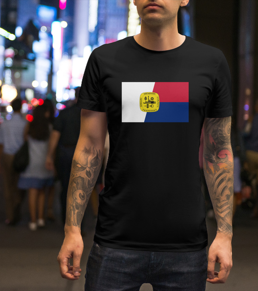 Memphis Tennessee Shelby County Flag T-Shirt
